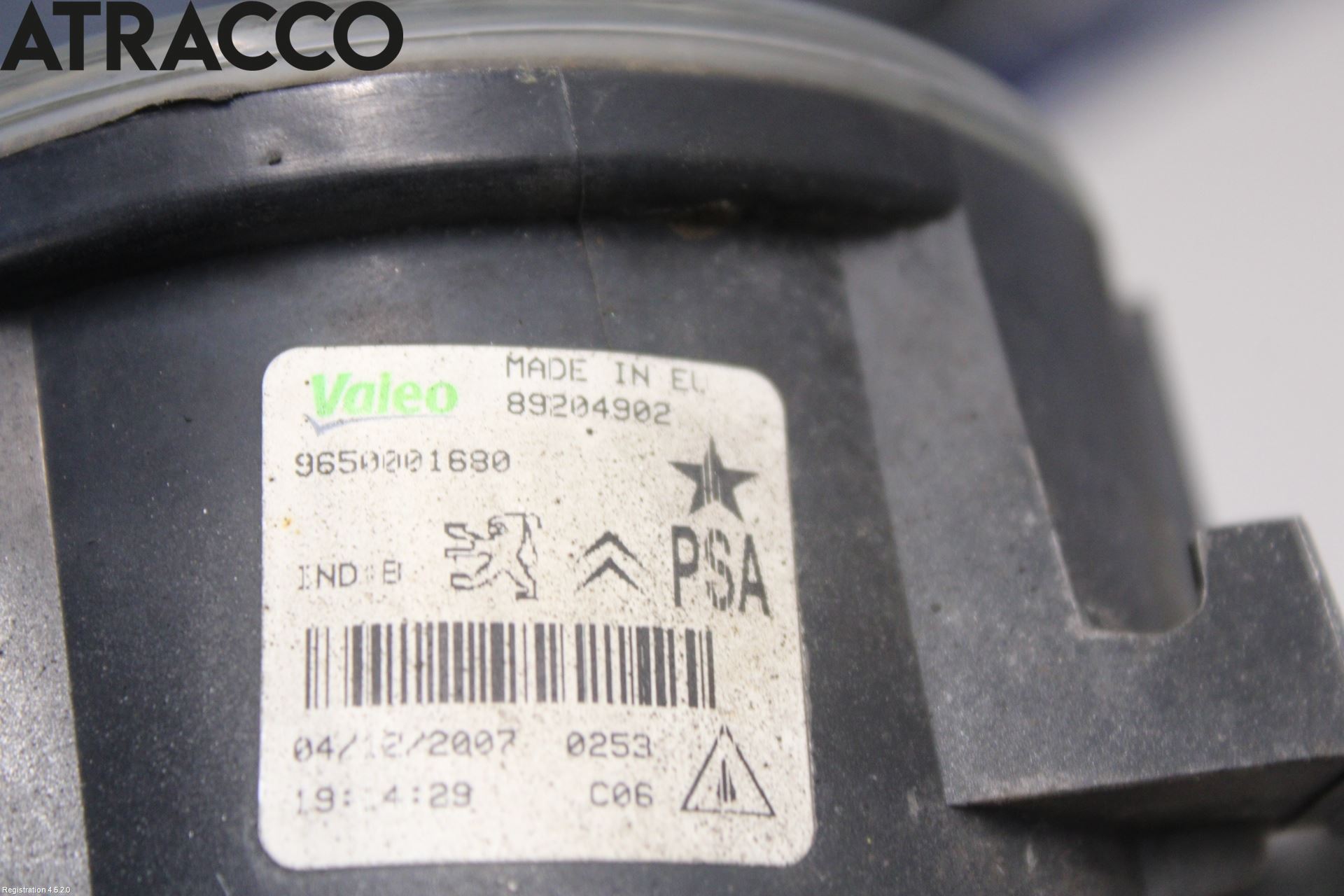 Peugeot 207 Frontlykt-Kurve-Tåkelys