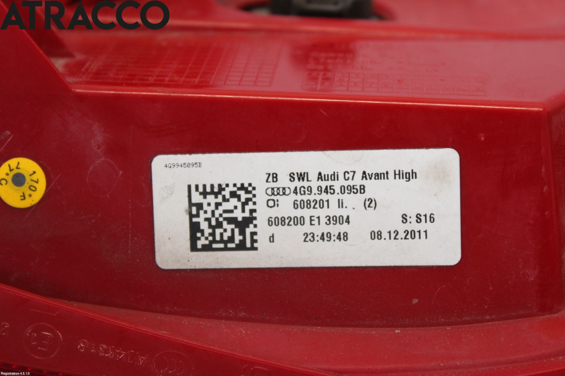 Audi A6/S6 4G 11-18 Baklykt Venstre