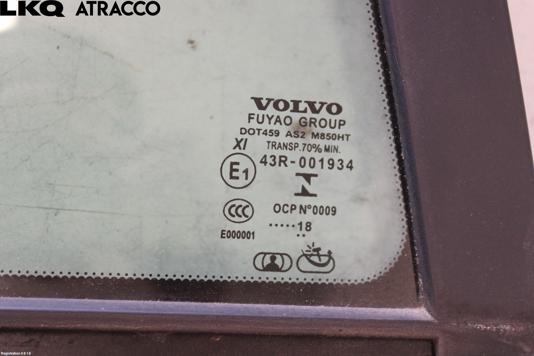 Volvo V60 14-18 Dørrute Bak Høyre Trekant 4D