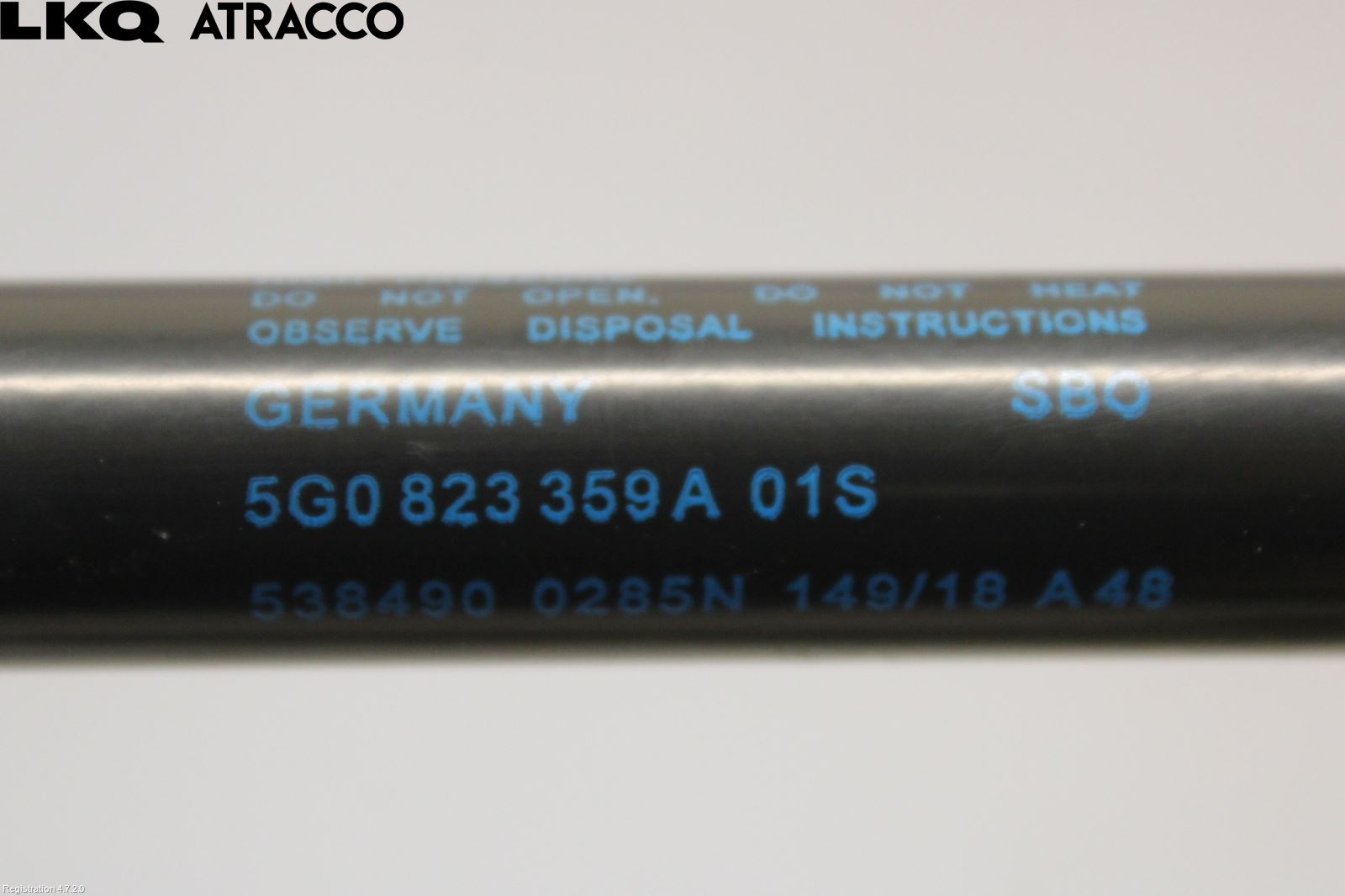 Volkswagen VW GOLF / E-GOLF VII 13-20 Panser Demper-Gassfjær