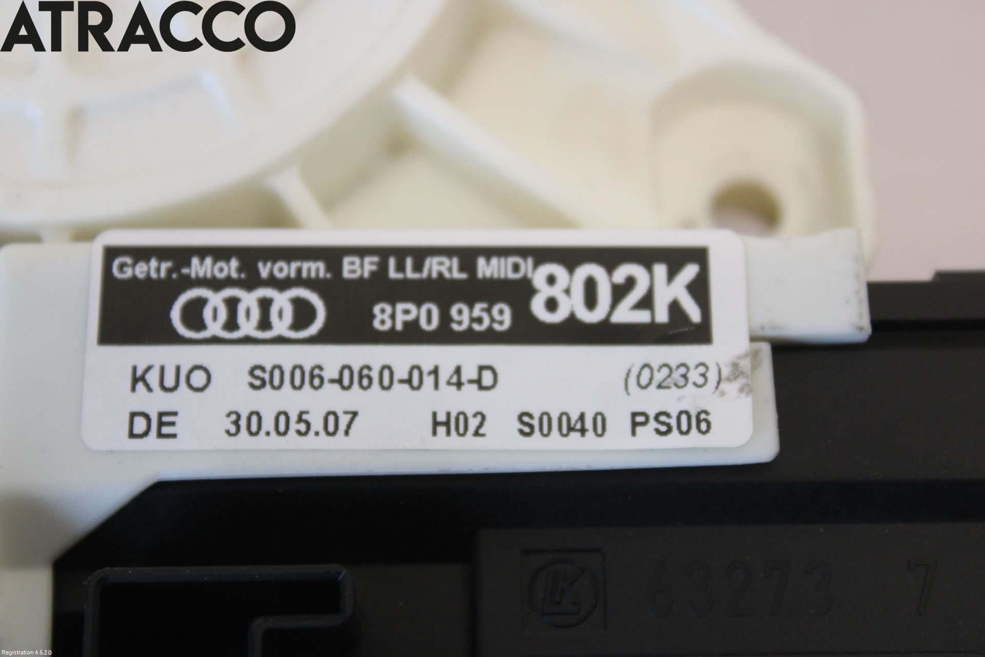 Audi A3/S3 05-13 Vindusheismotor