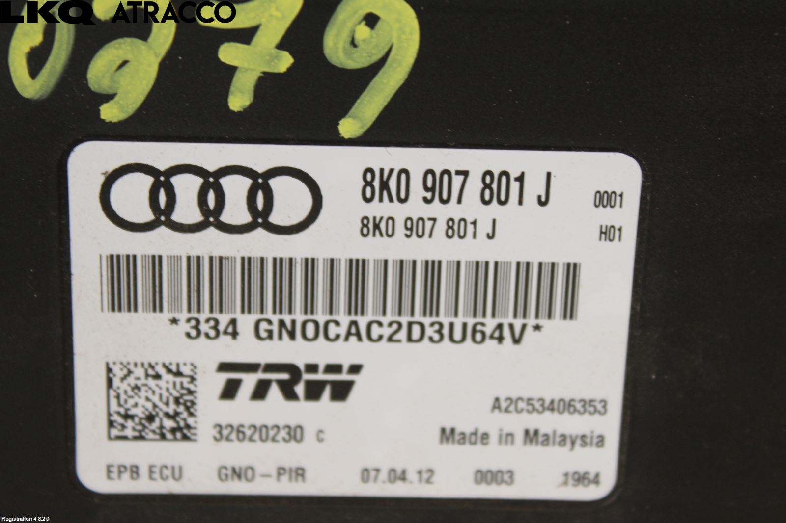 Audi A4 ALLROAD 09-16 Styreenhet Parkbrems