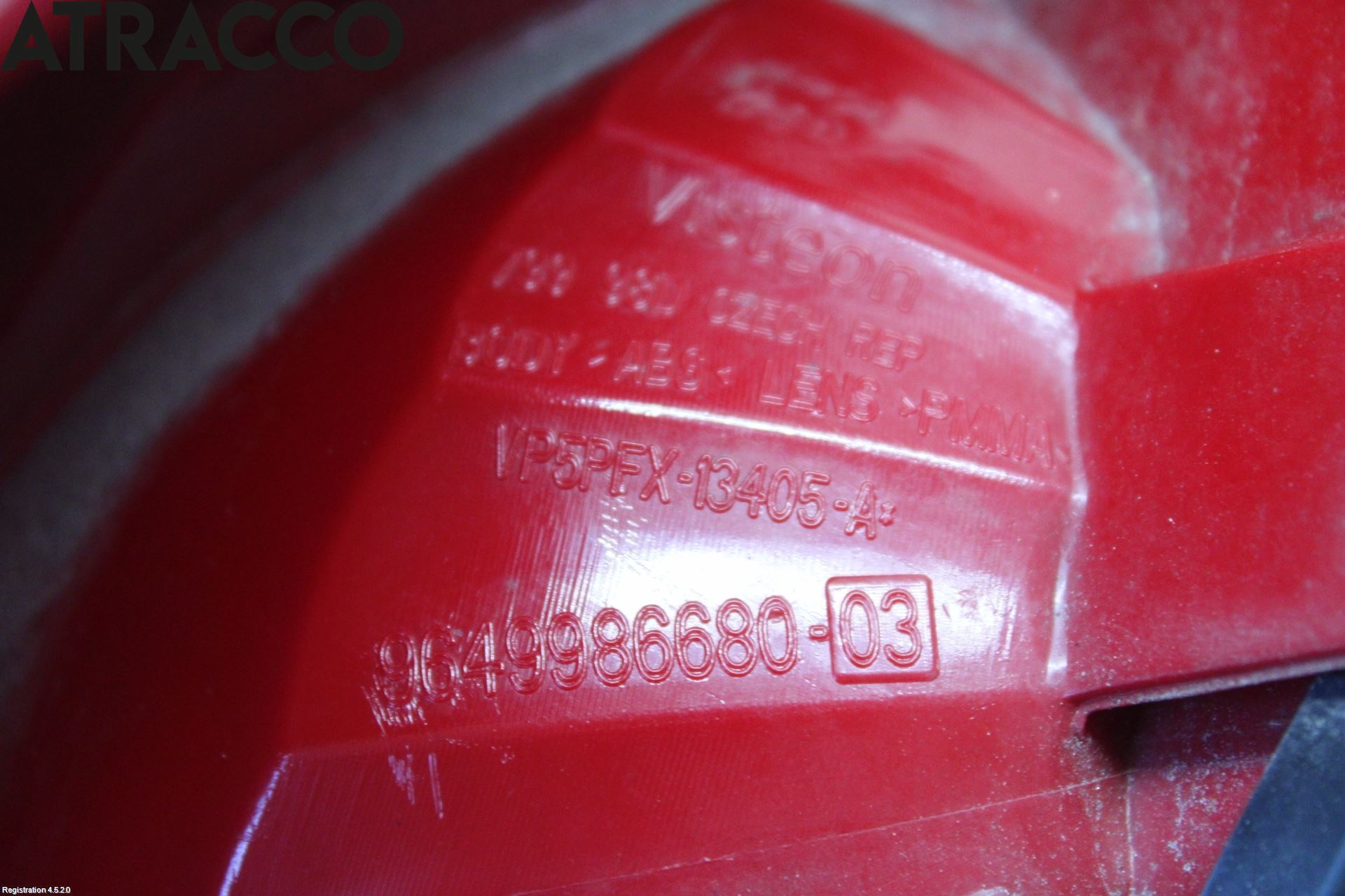 Peugeot 207 Baklykt Venstre