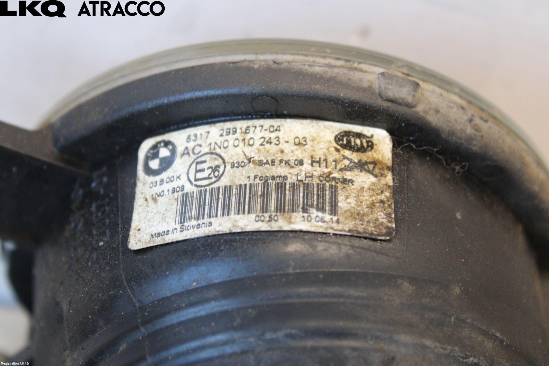 BMW X1 E84 10-15 Frontlykt-Kurve-Tåkelys