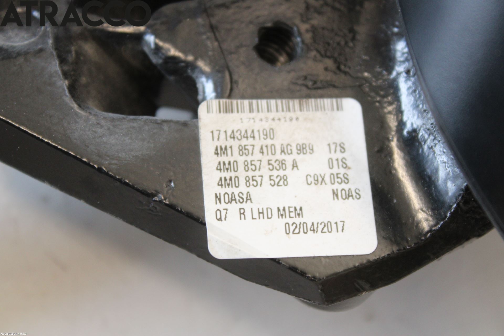 Audi Q7/SQ7 Speil H M-El Justering