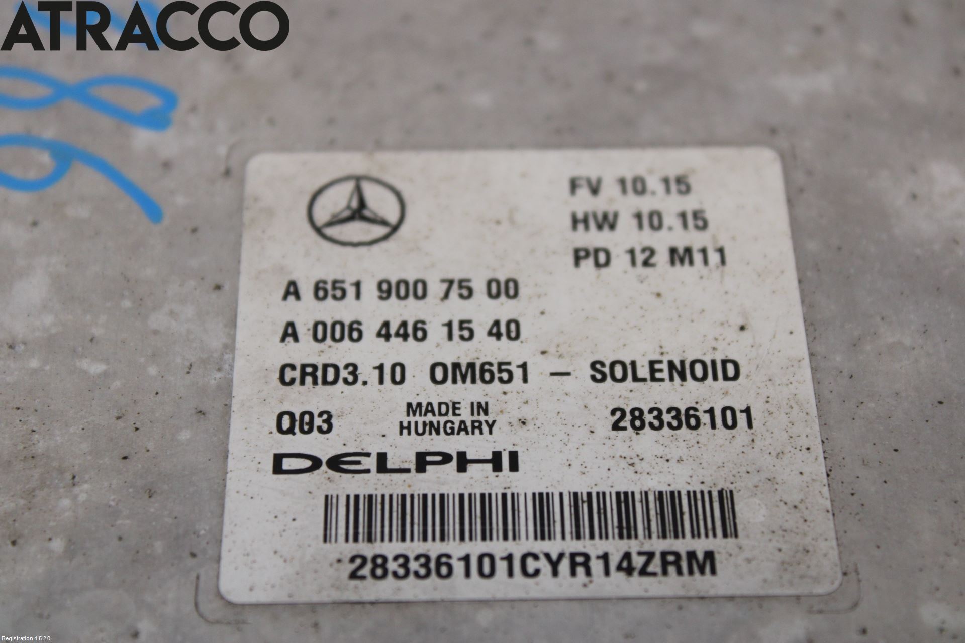 Mercedes-Benz MB E-KLASS (W212) 09-16 Styreenhet Innsprøytning