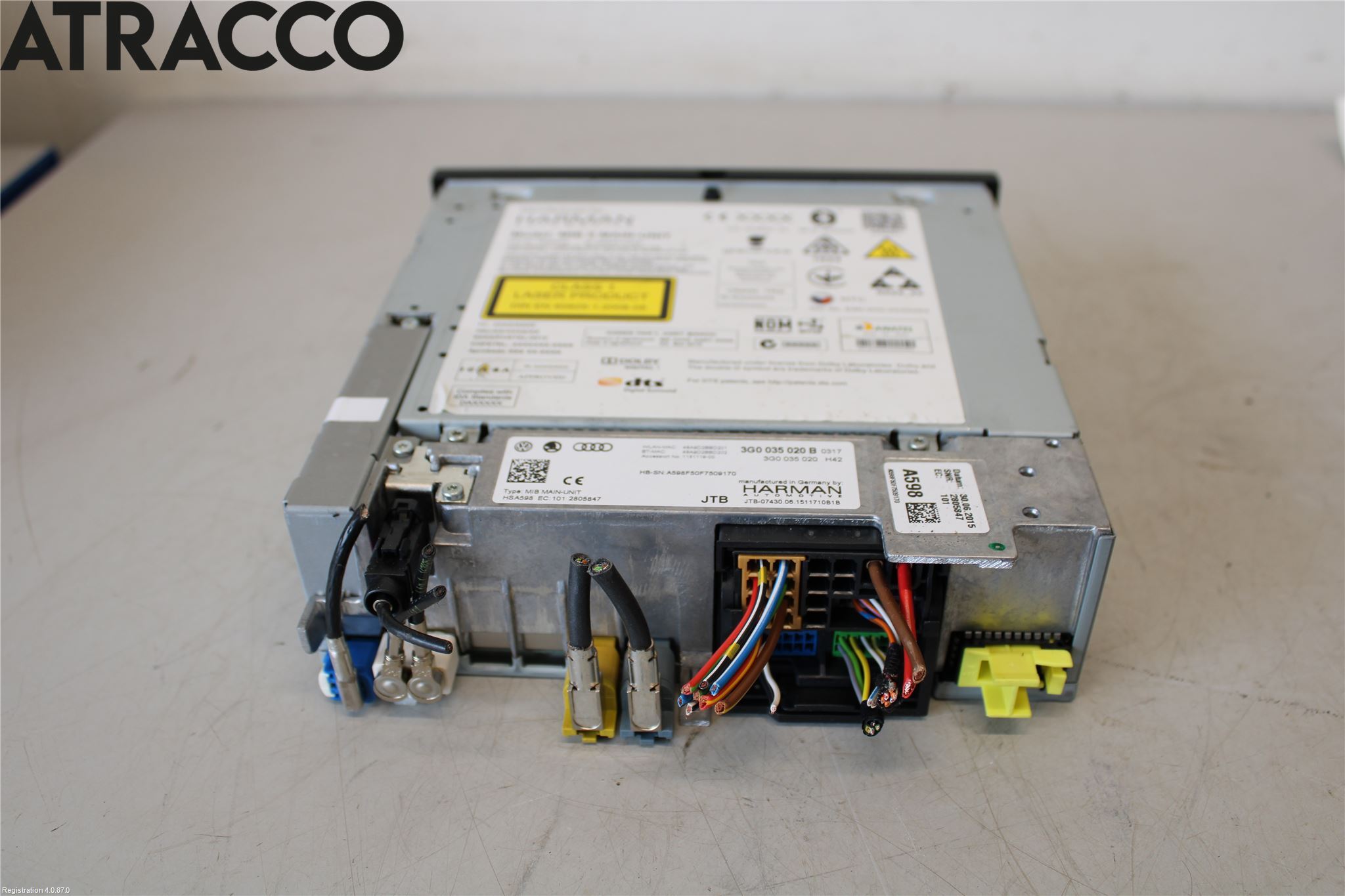 Volkswagen VW GOLF / E-GOLF VII 13-20 Stereo Radio Med Cd