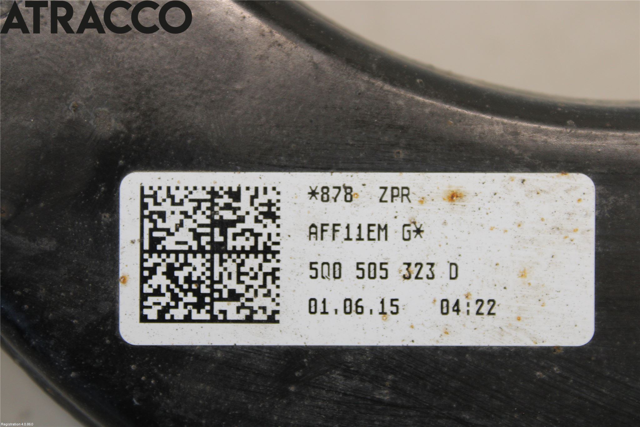 Volkswagen VW GOLF / E-GOLF VII 13-20 Bærearm Bak Høyre Øvre