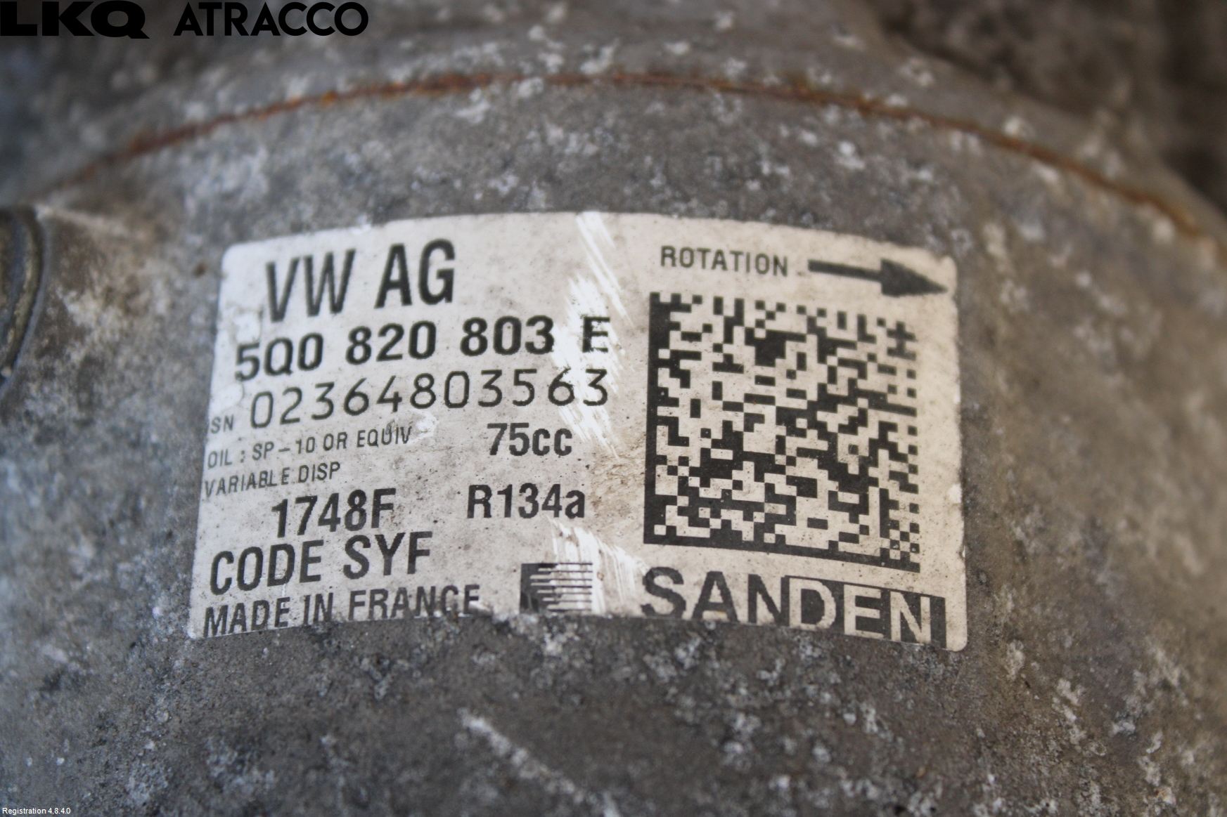 Audi A1/S1 11-18 Varme Ac Kompressor