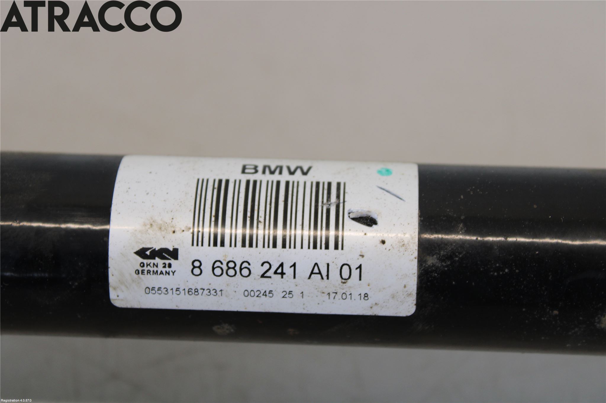 BMW 5 G30/G31/F90 17-23 Drivaksel Bak Kompl Venstre