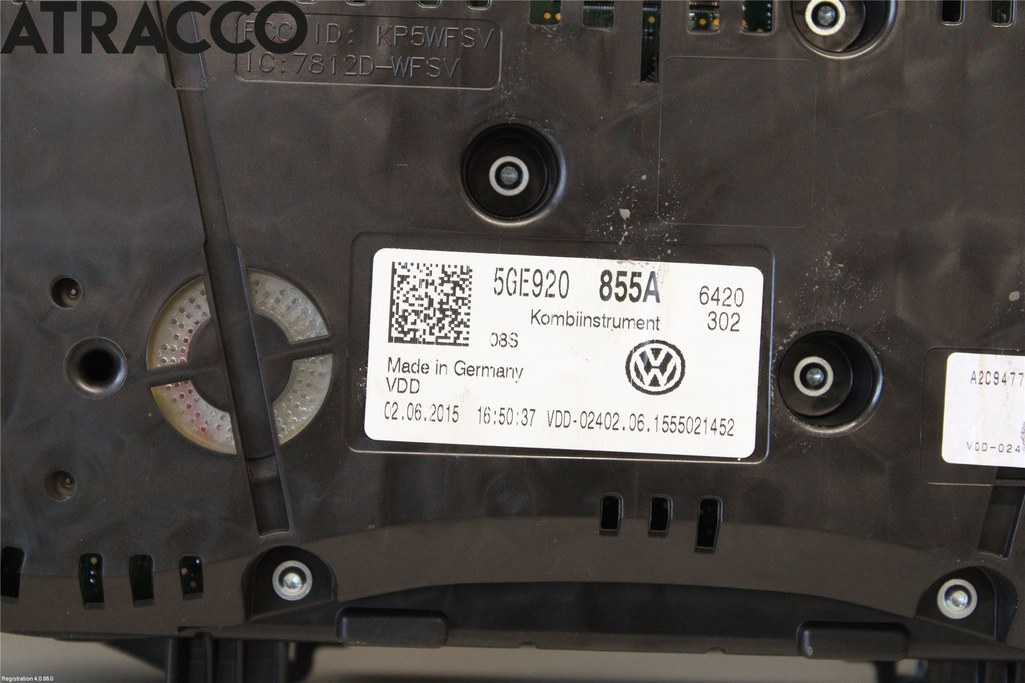 Volkswagen VW GOLF / E-GOLF VII 13-20 Instr Kombinert