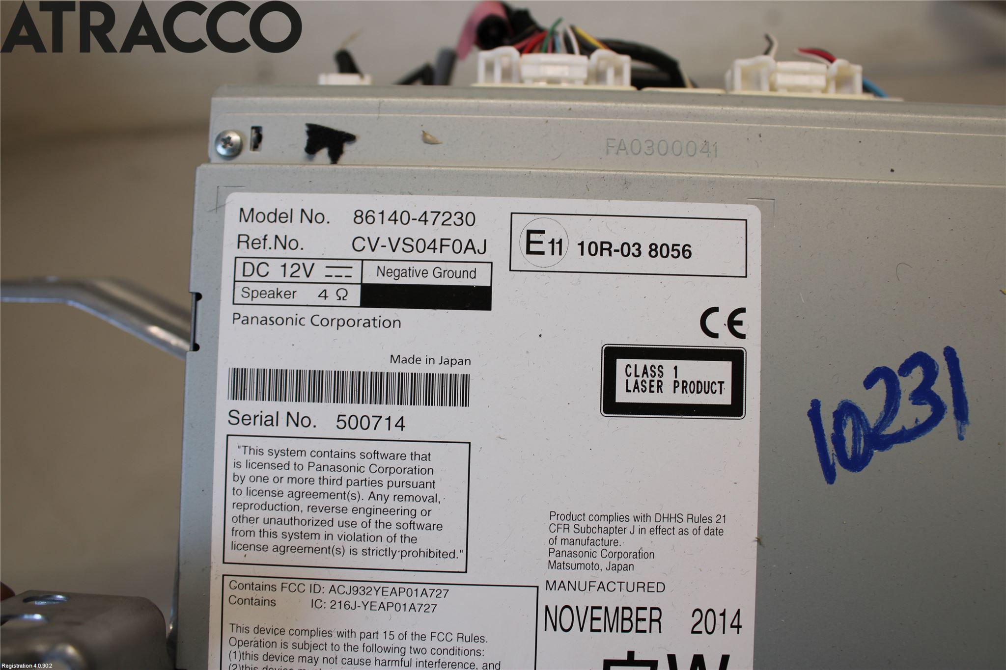 Toyota PRIUS+ ZVW40 12-20 Stereo Radio Med Cd