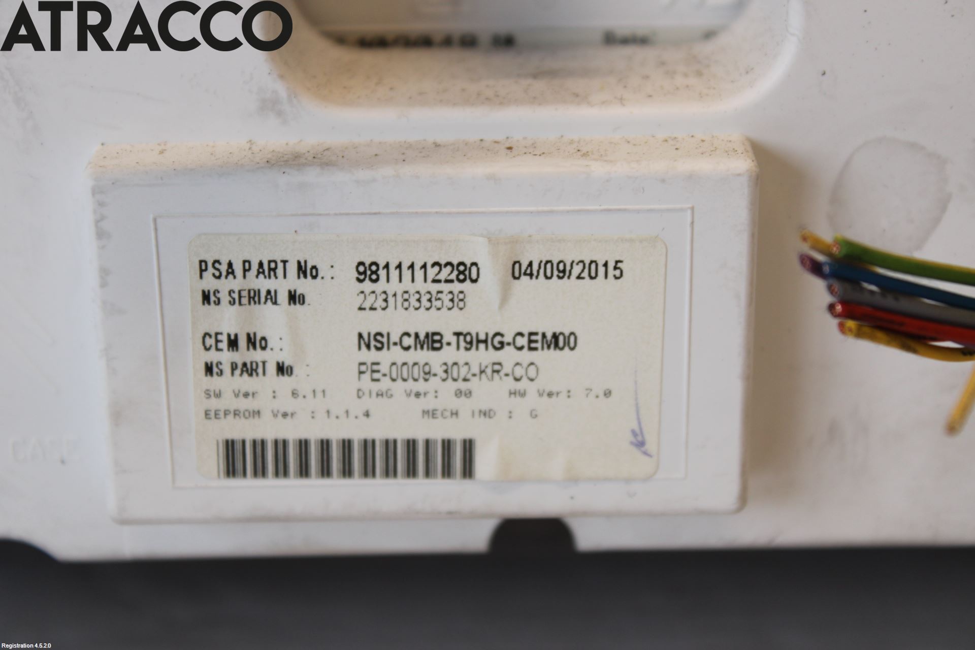 Peugeot 308 14-21 Instr Kombinert