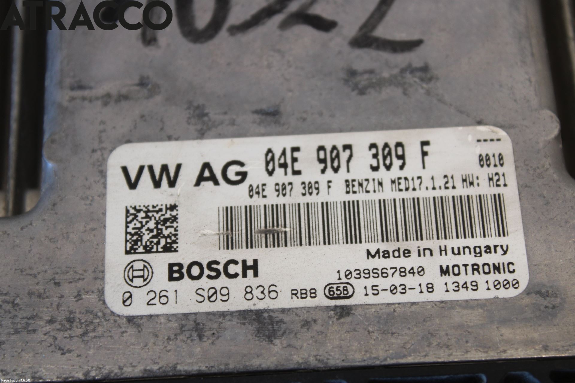 Volkswagen VW GOLF / E-GOLF VII 13-20 Styreenhet Innsprøytning