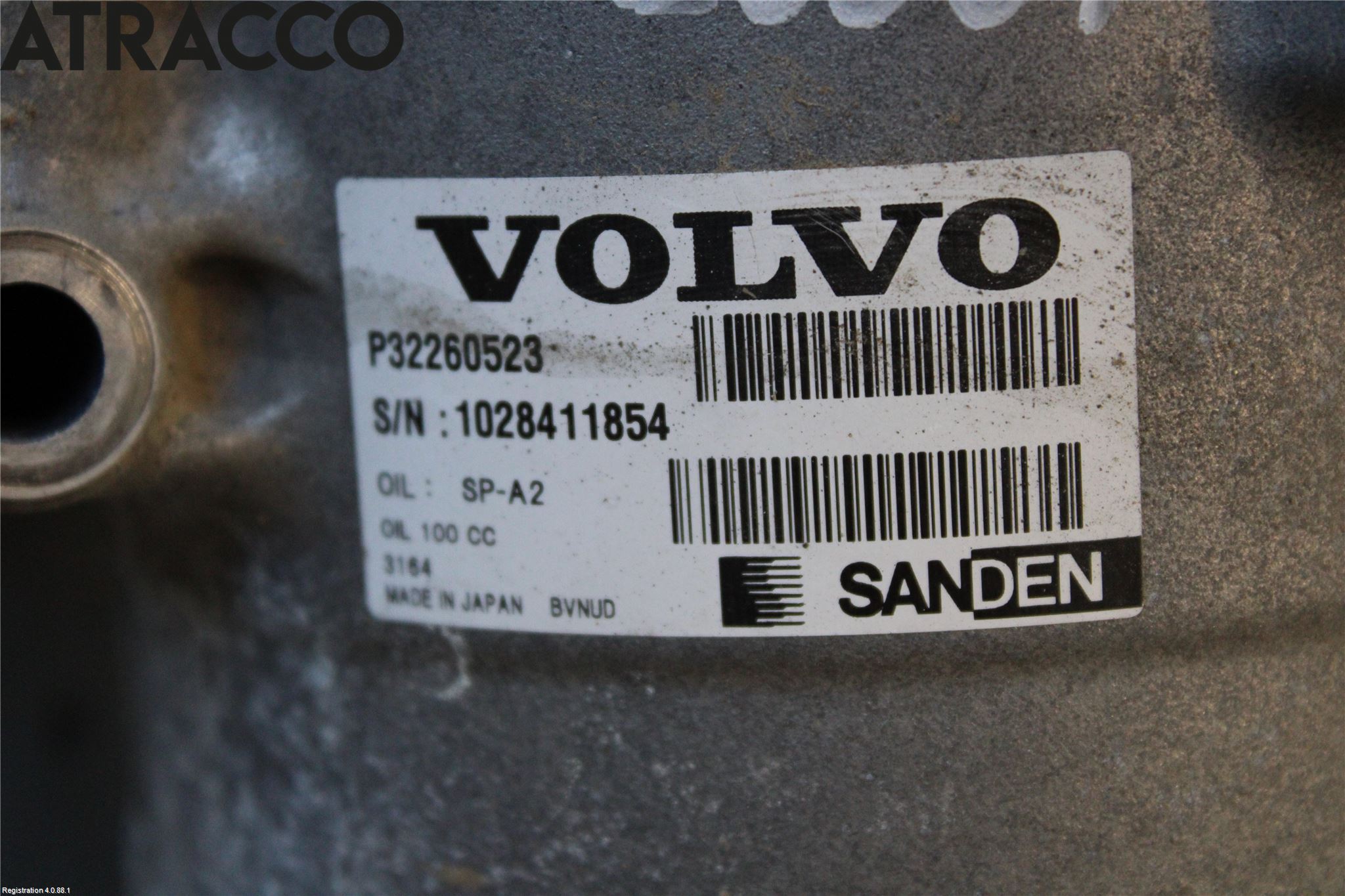 Volvo V60 19- Varme Ac Kompressor