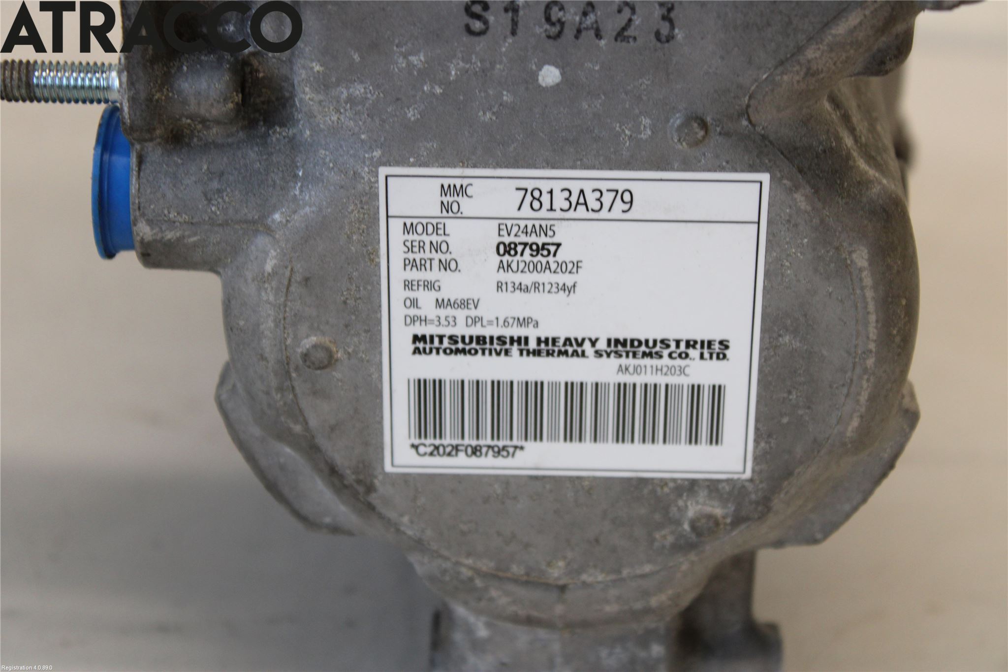 Mitsubishi OUTLANDER 13-21 Varme Ac Kompressor