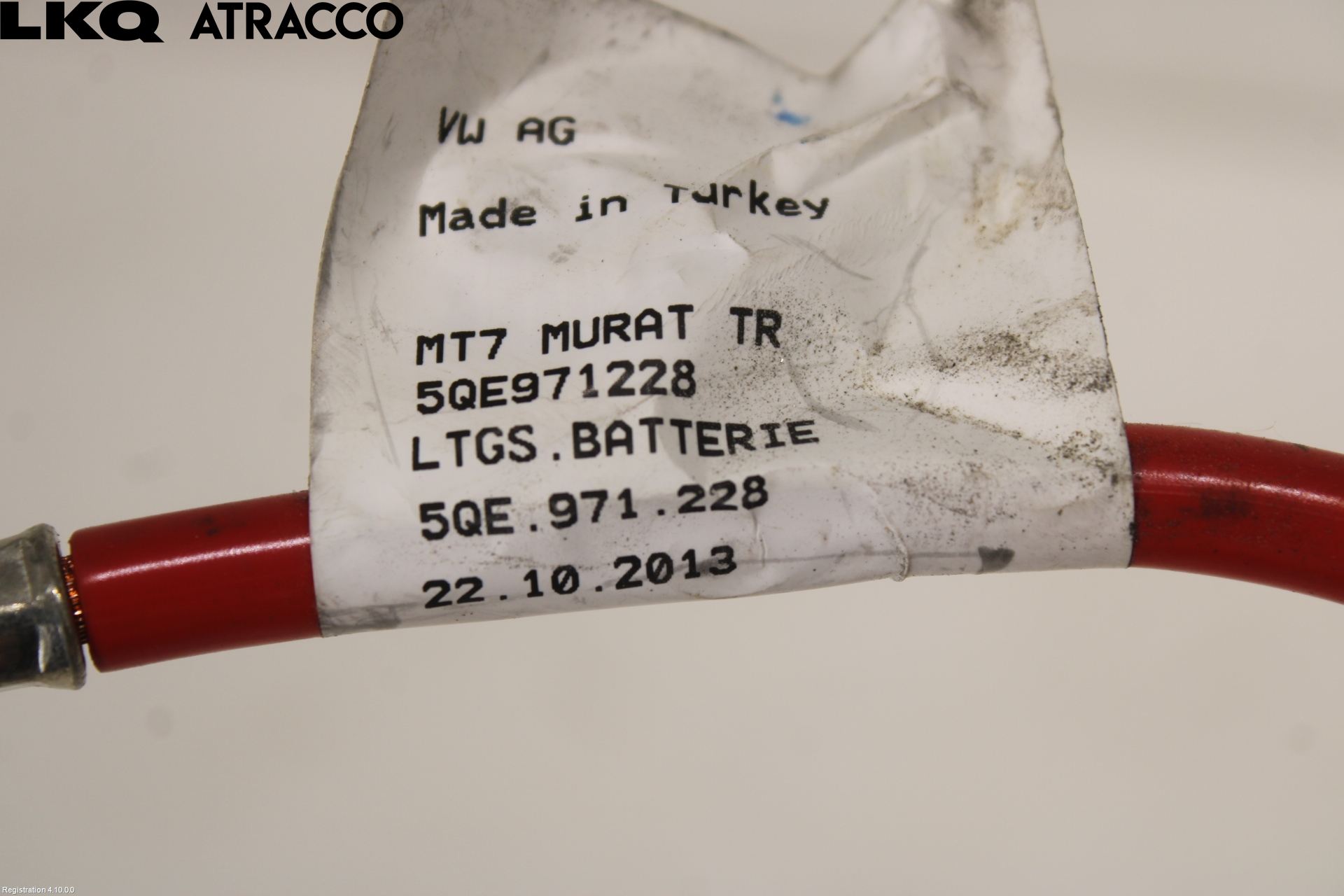 Volkswagen VW GOLF / E-GOLF VII 13-20 Batterikabel