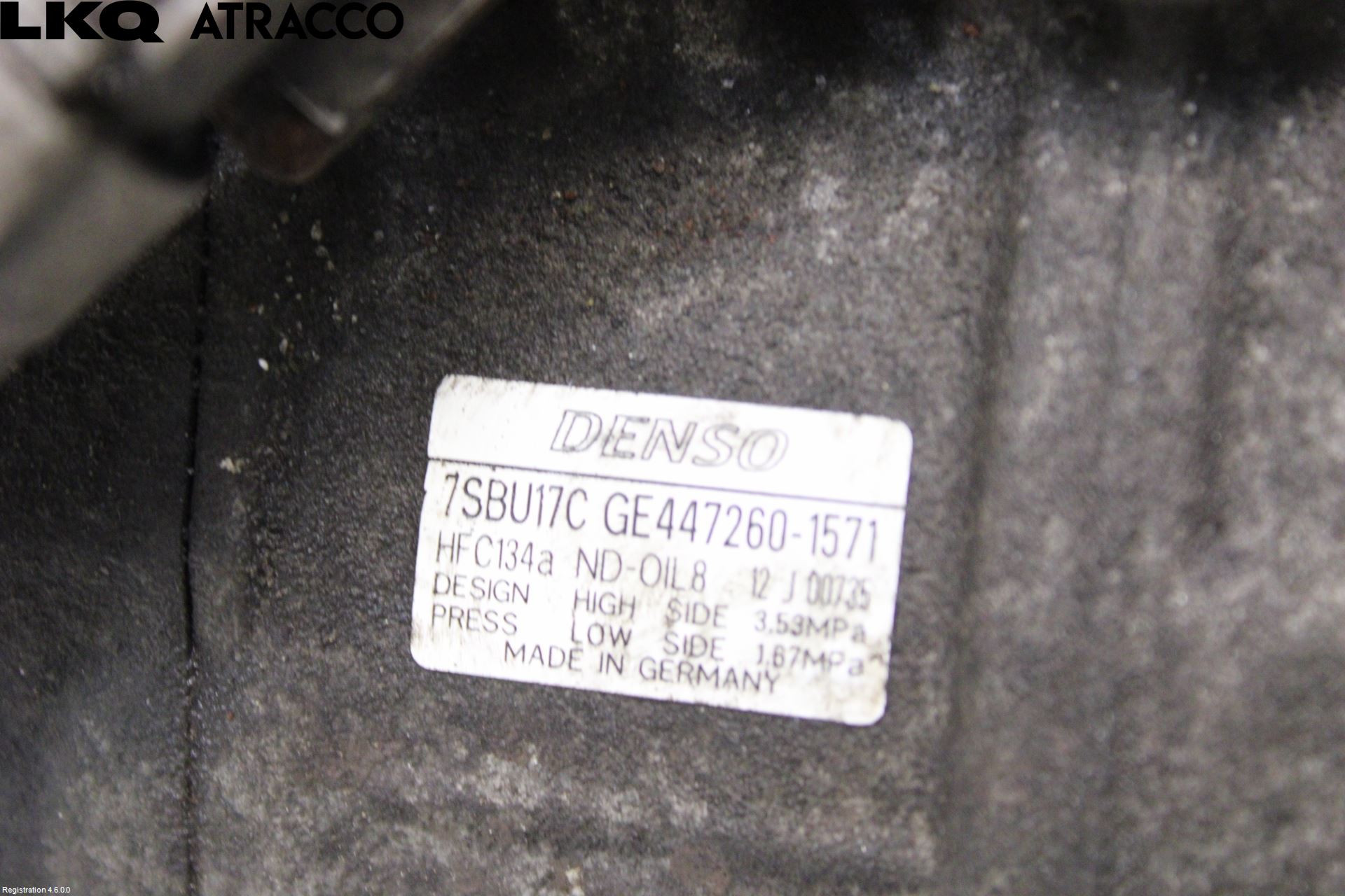 BMW 5 E60/61 Sed/Tou 02-10 Varme Ac Kompressor