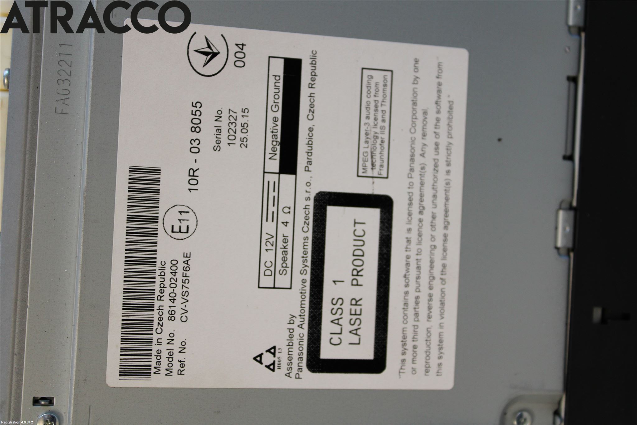 Toyota AURIS 13-19 Stereo Radio Med Cd