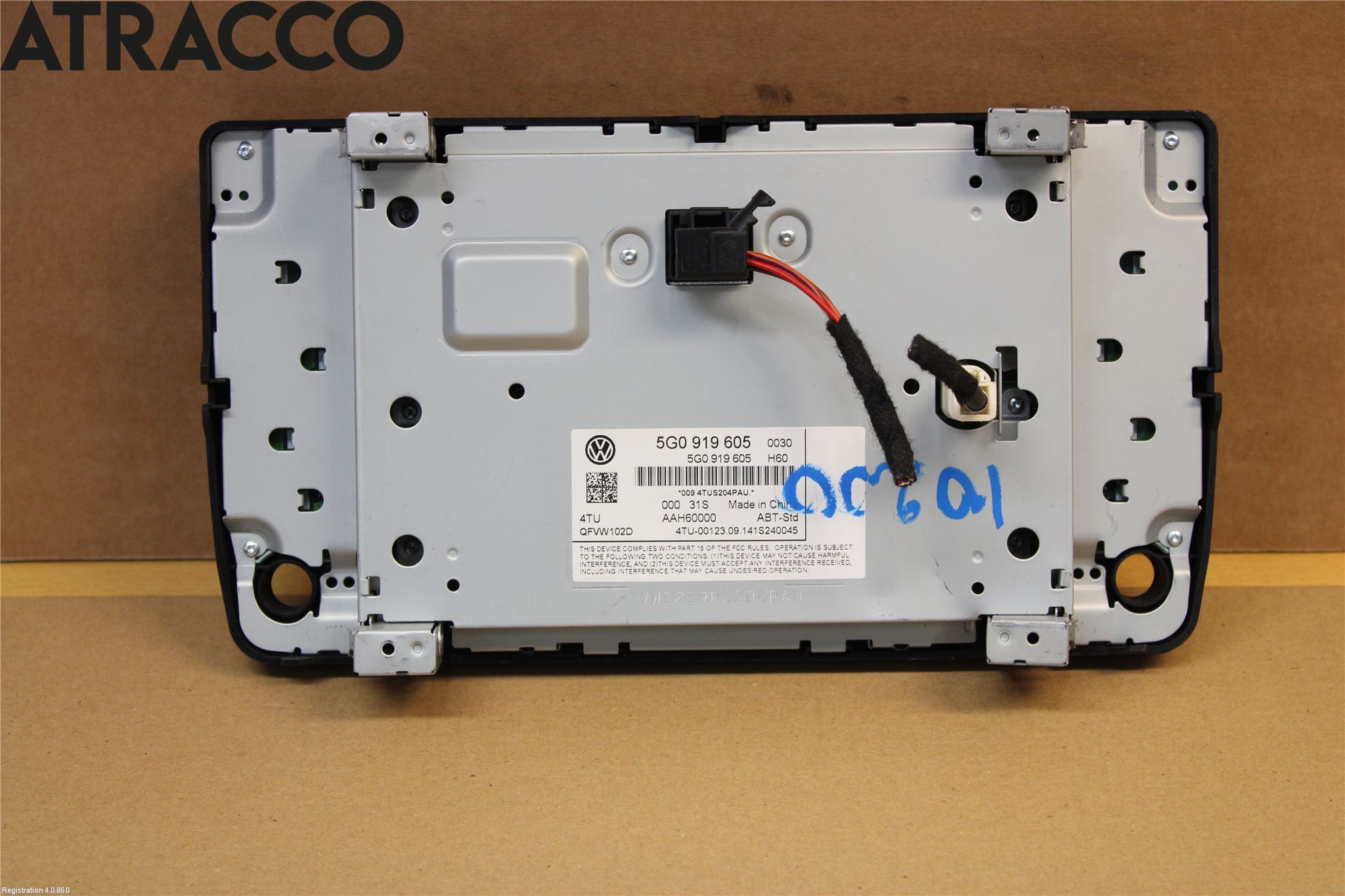 Volkswagen VW GOLF / E-GOLF VII 13-20 Multifunktionsdisplay