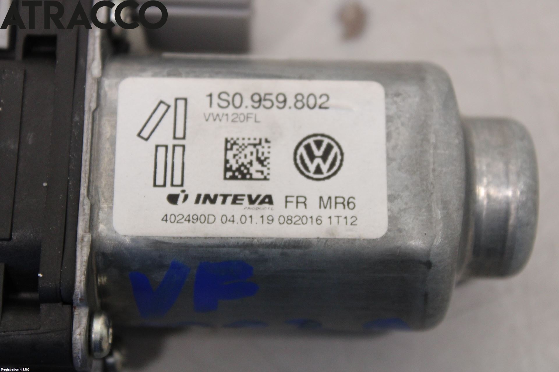 Volkswagen VW UP! / E-UP! Vindusheismotor