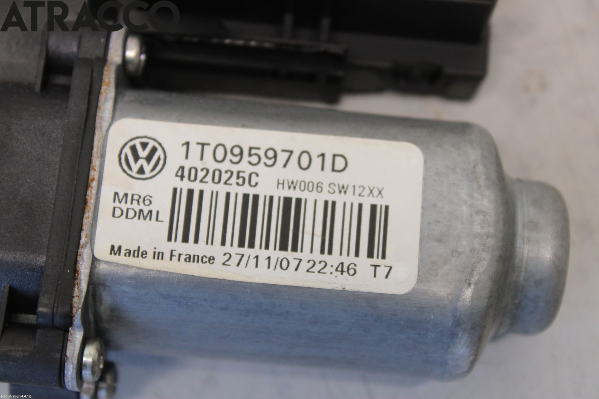 Volkswagen VW TOURAN 03-10 Vindusheismotor