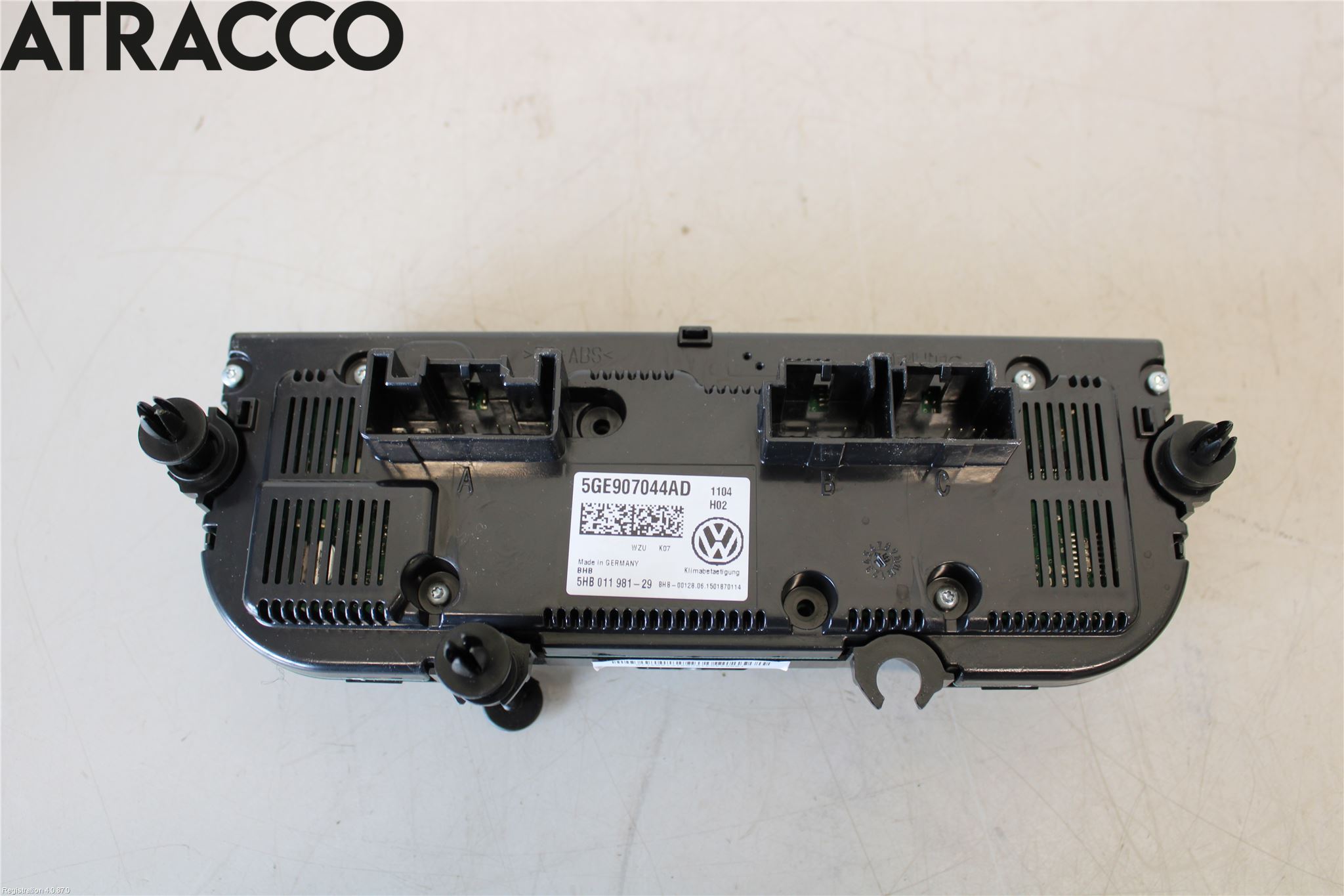 Volkswagen VW GOLF / E-GOLF VII 13-20 Varme Ac Betjening-Display