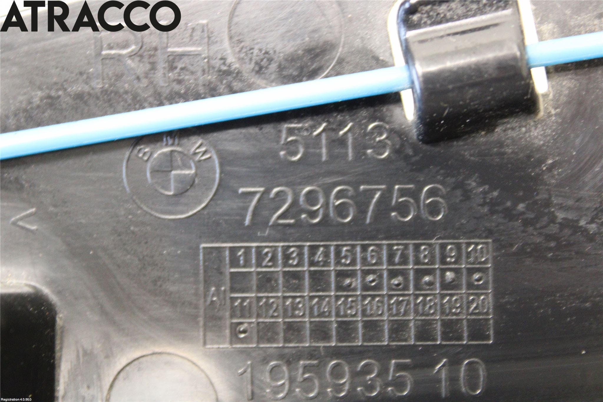 BMW i3 I01 13-22 Skjerm Bak H