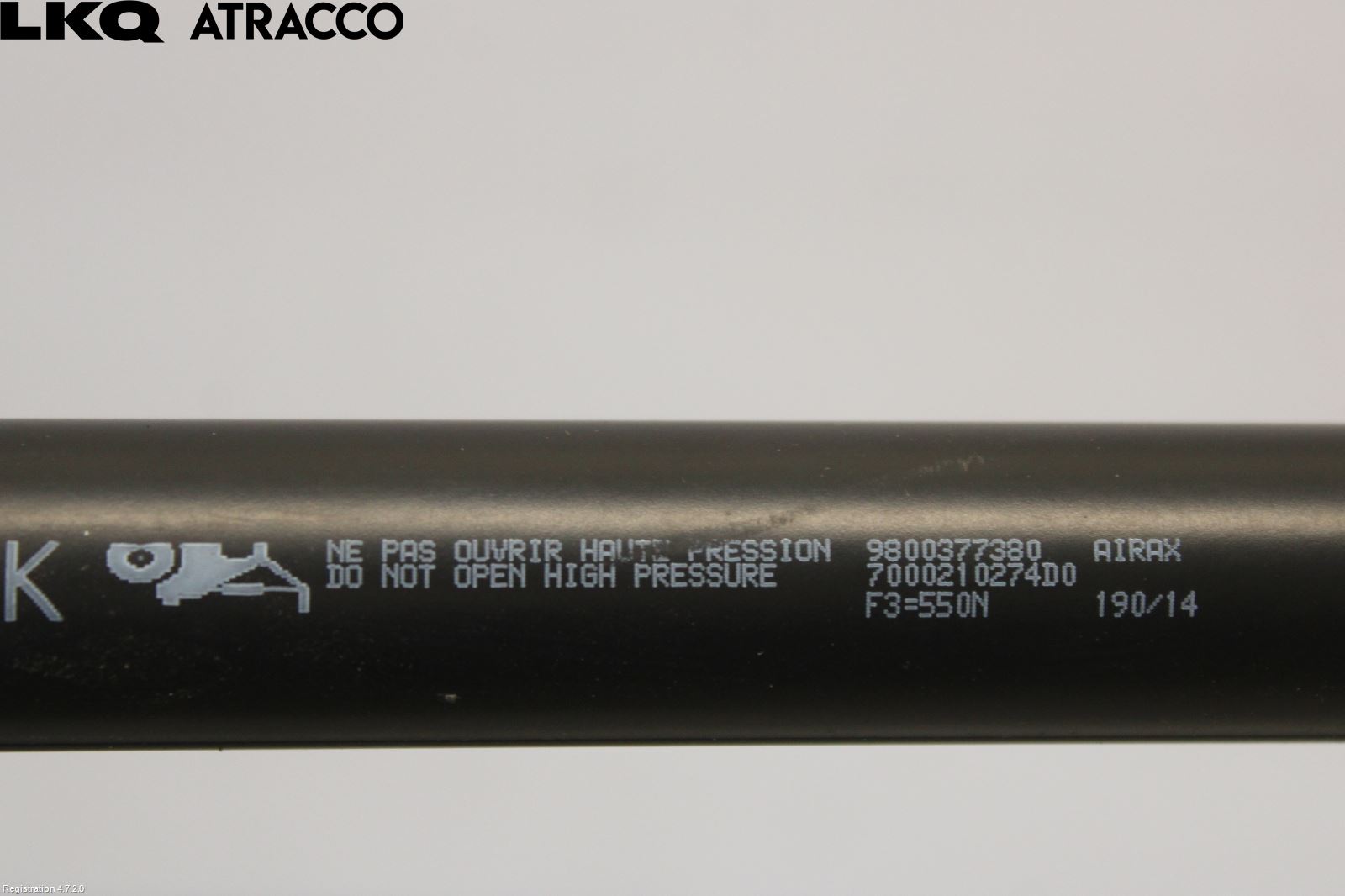 Peugeot 308 14-21 Bakluke Demper-Gassfjær