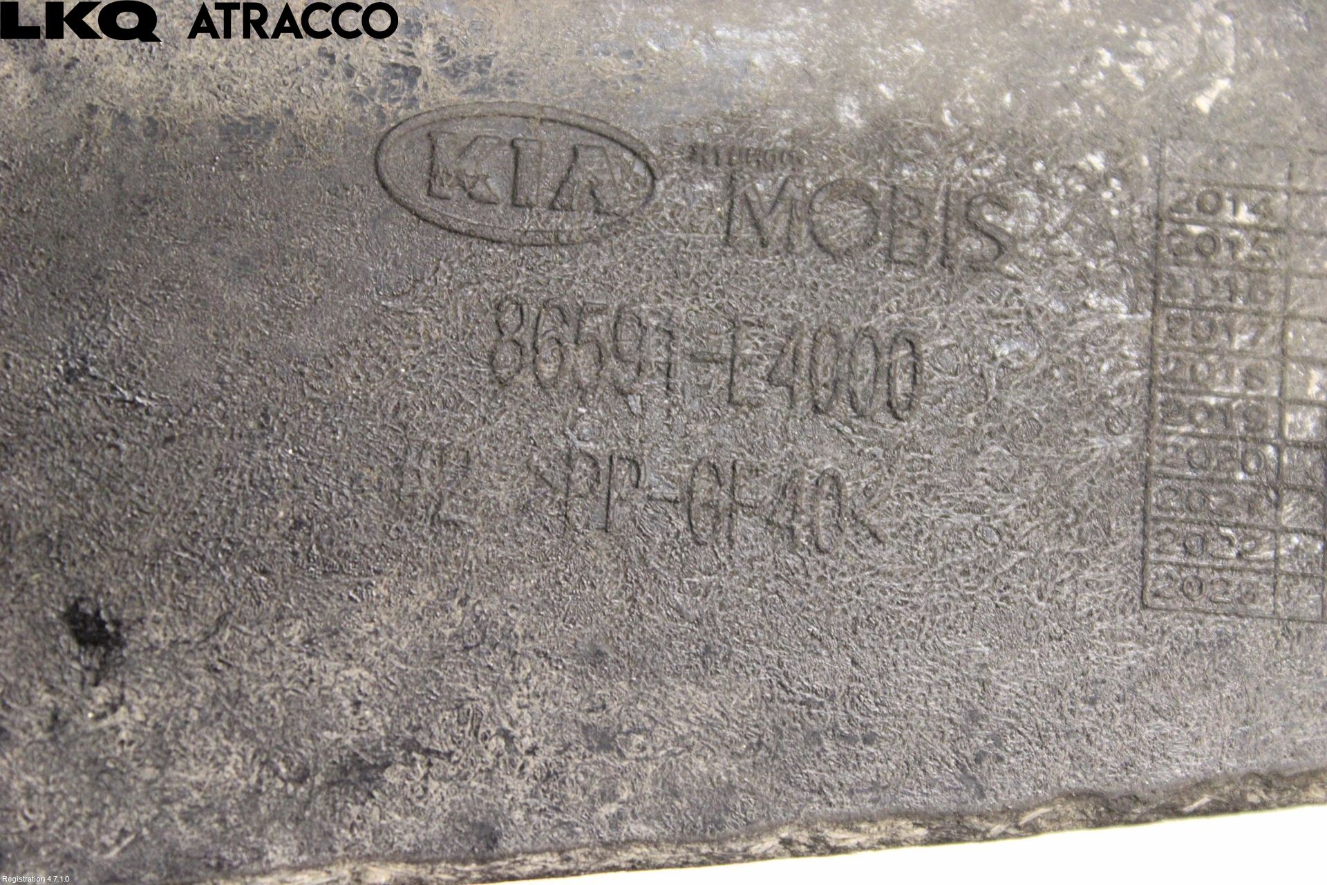 Kia SOUL 09- Støtfanger Foran Midt Del