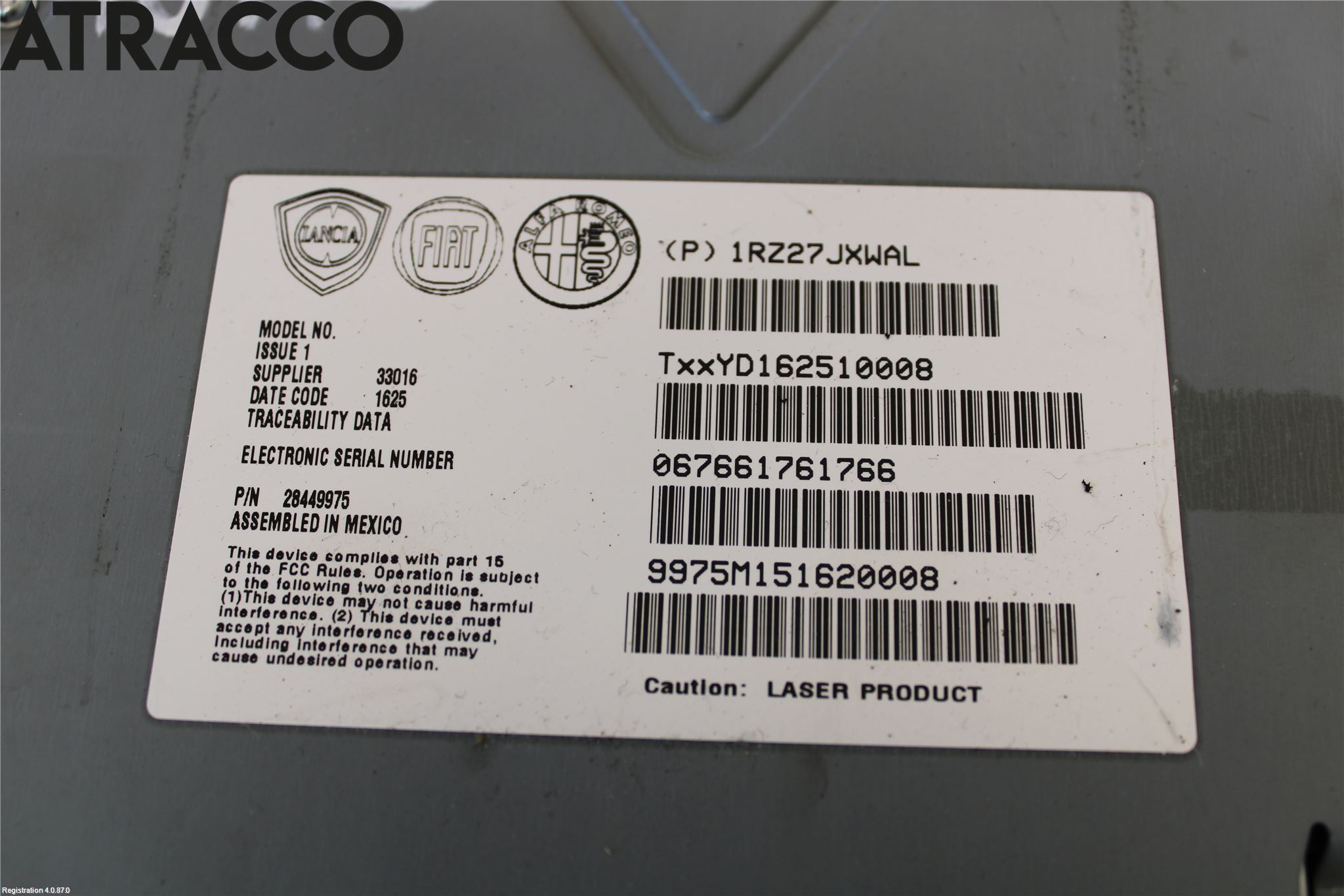 Fiat 500 07- Stereo Radio Med Cd