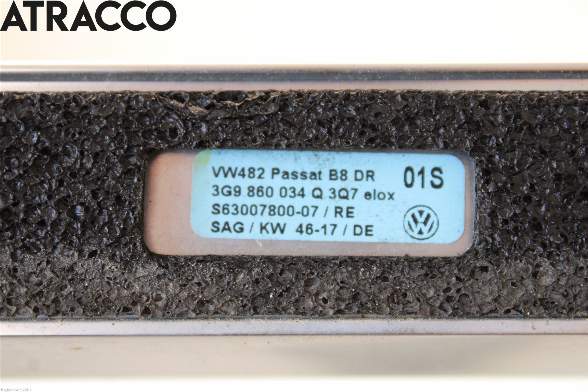 Volkswagen VW PASSAT 15-19 Takrails - Stativ