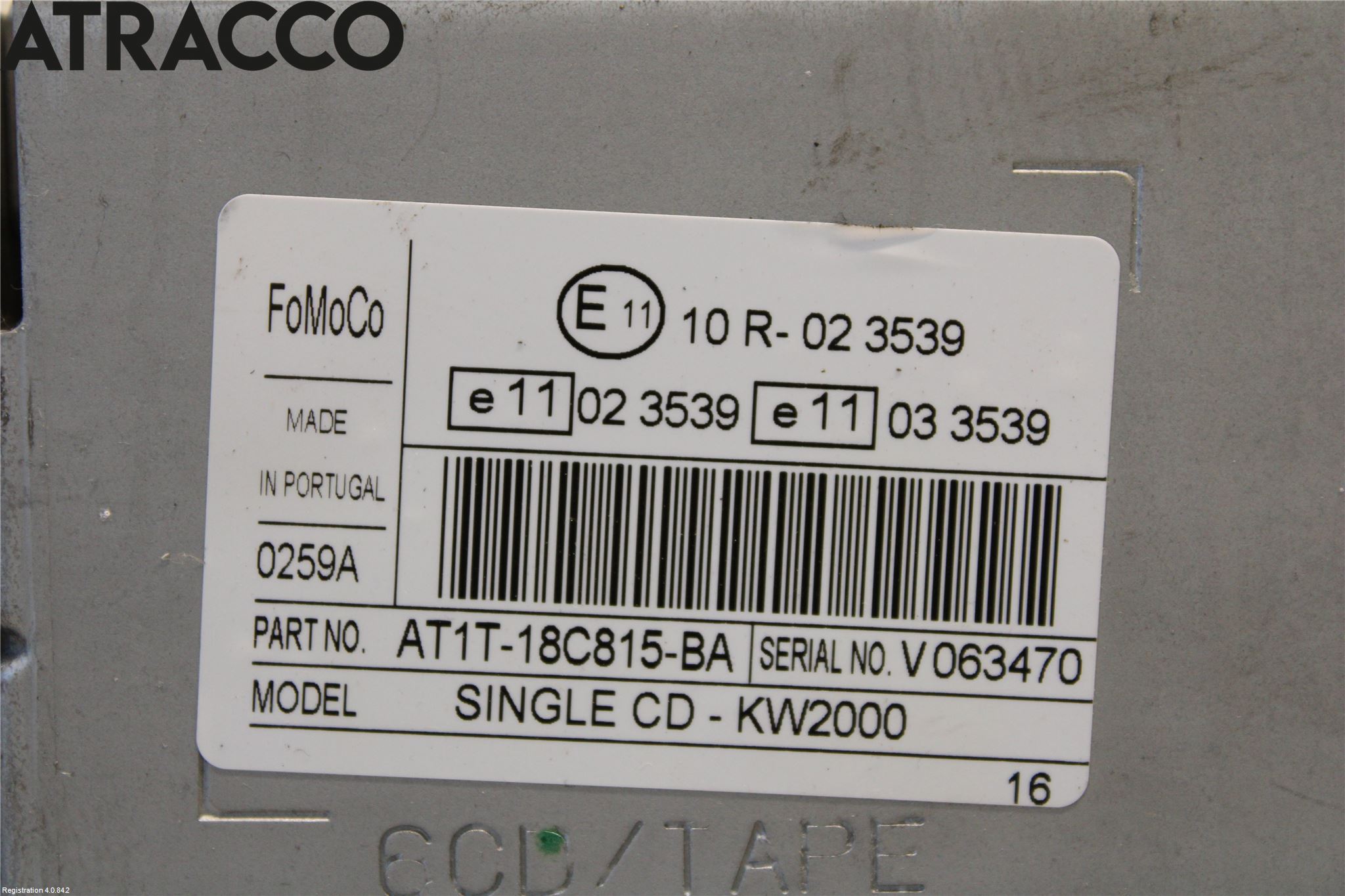 Ford TRANSIT CONNECT 03-08 Stereo Radio Med Cd