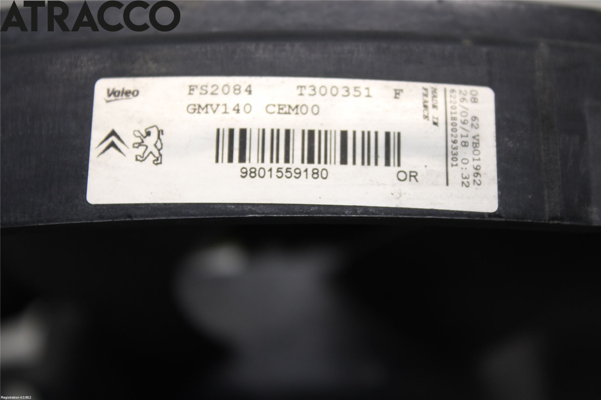 Citroen C4 CACTUS 14-20 Kjølevifte Elektrisk