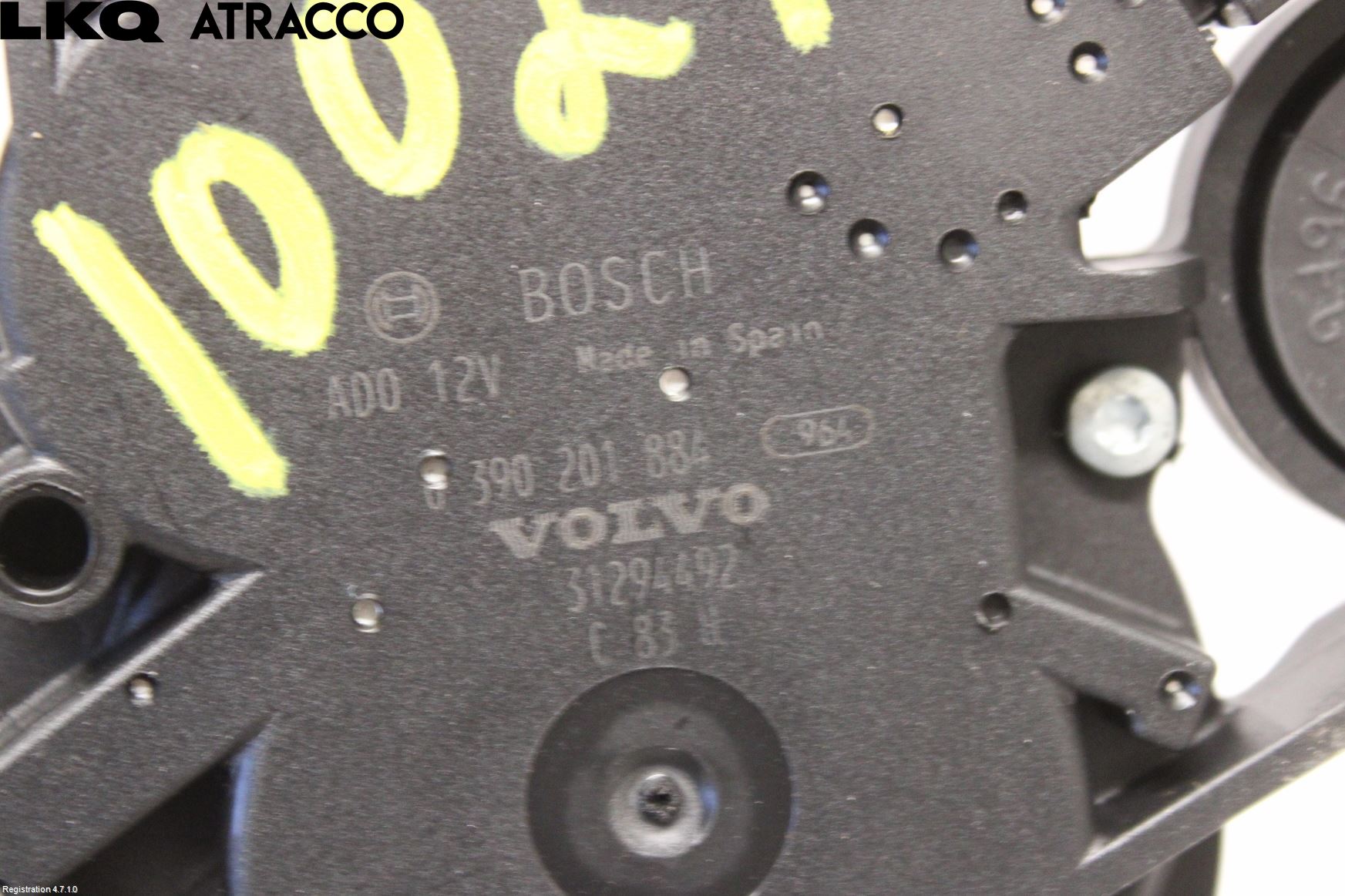 Volvo V40 12-19 Viskermotor Bakluke