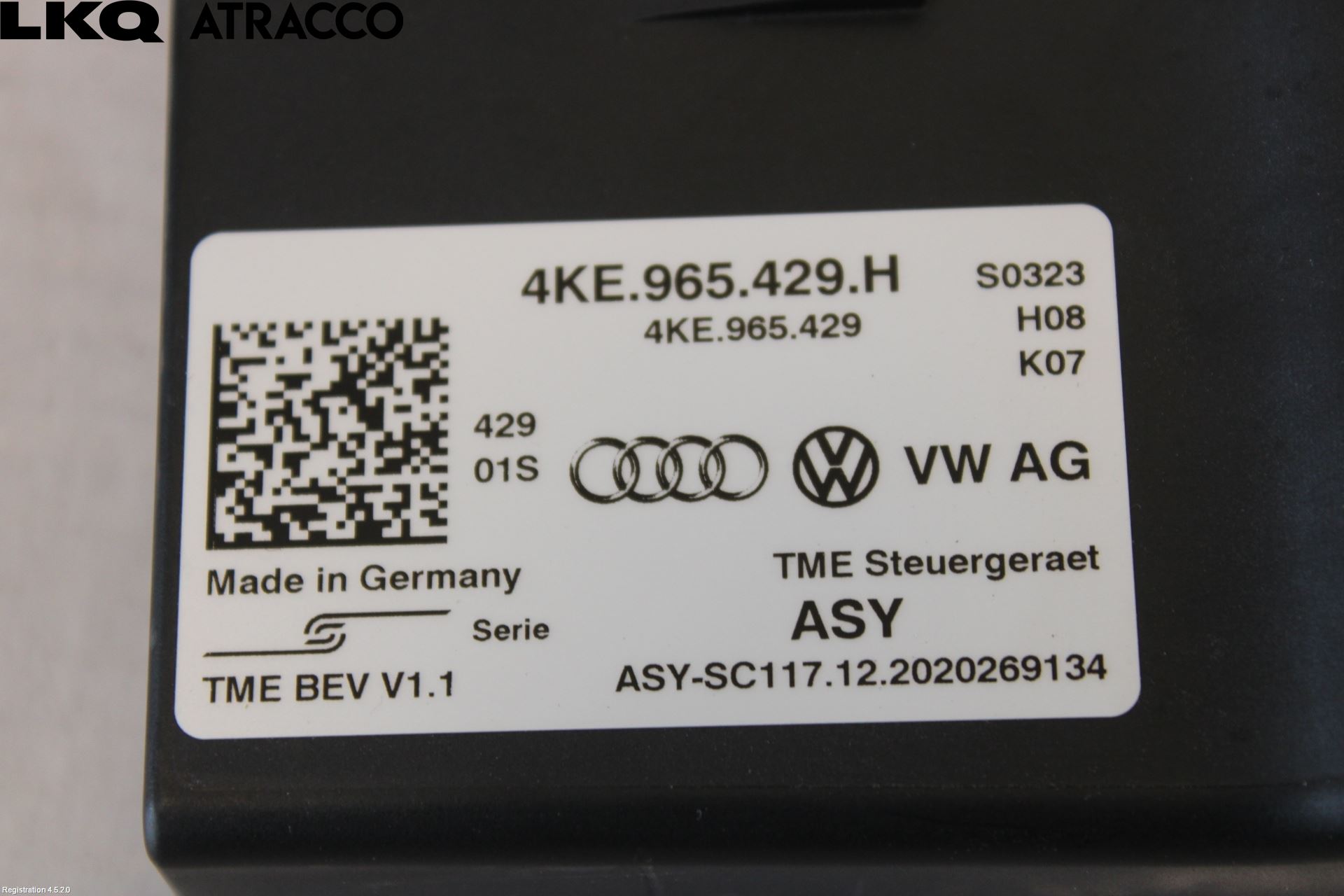 Porsche TAYCAN 20- Styreenhet Øvrig