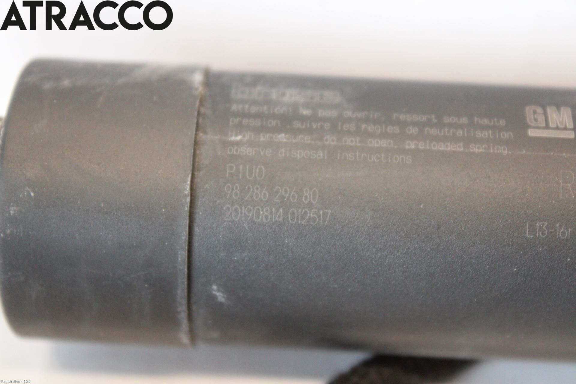 Opel GRANDLAND X 18- Bakluke Demper-Gassfjær