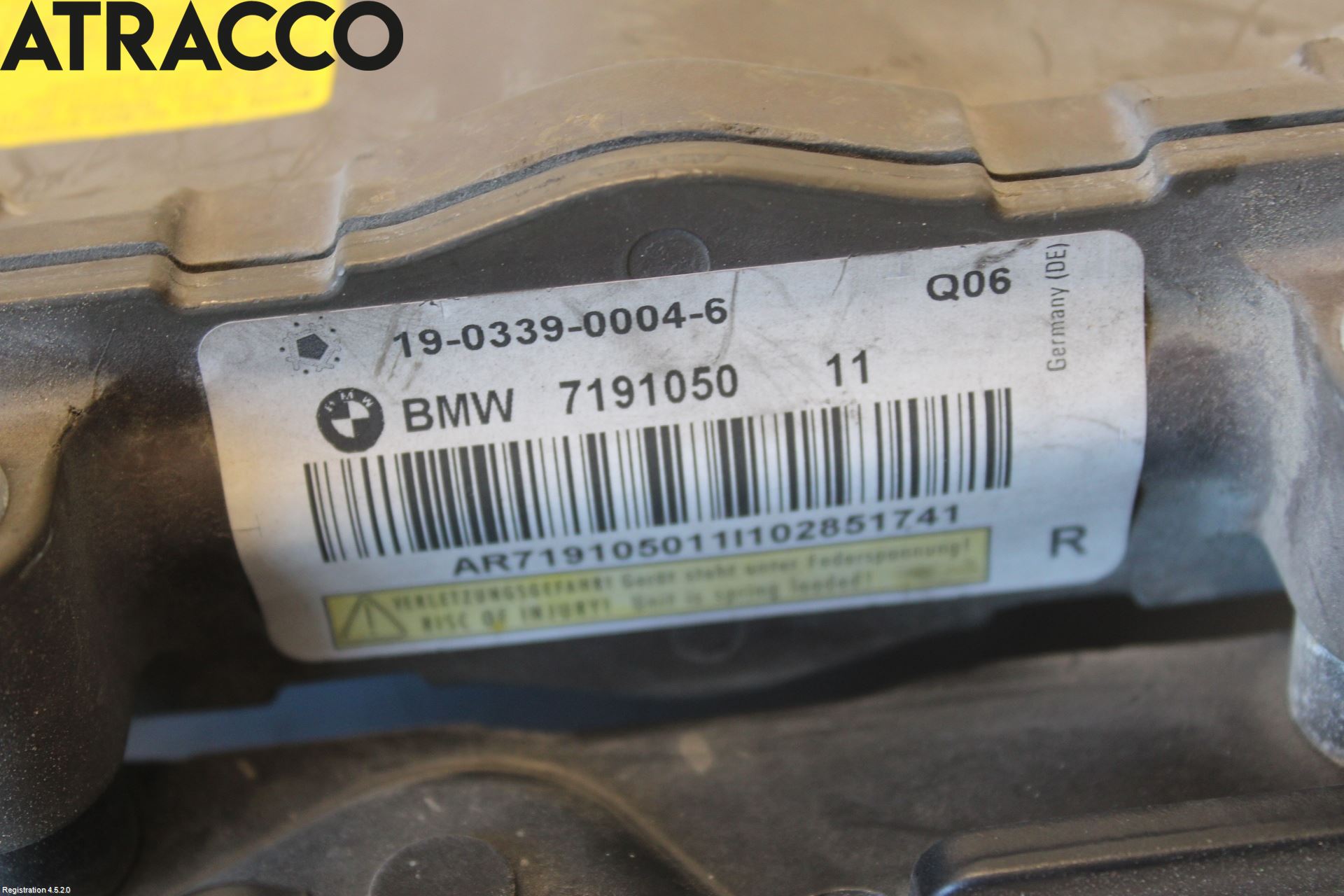 BMW 5 F10/F11/F18 09-17 Panser Demper-Gassfjær