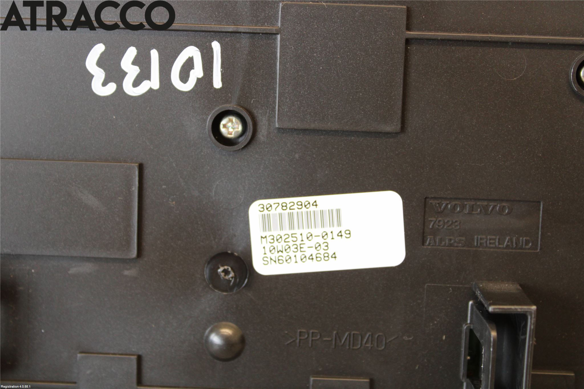 Volvo XC70 08-13 Varme Ac Betjening-Display