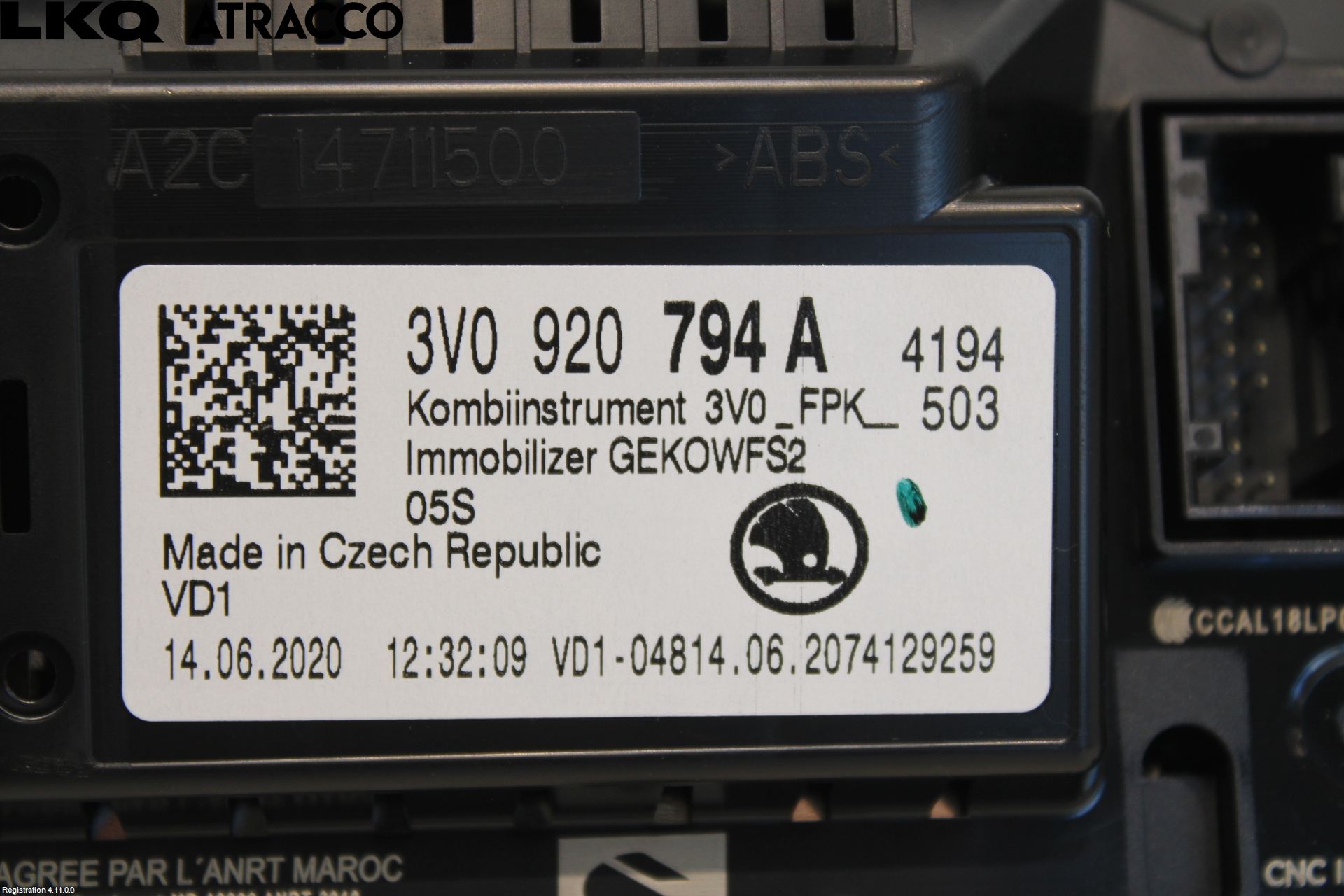 Skoda SUPERB 16-24 Instr Kombinert