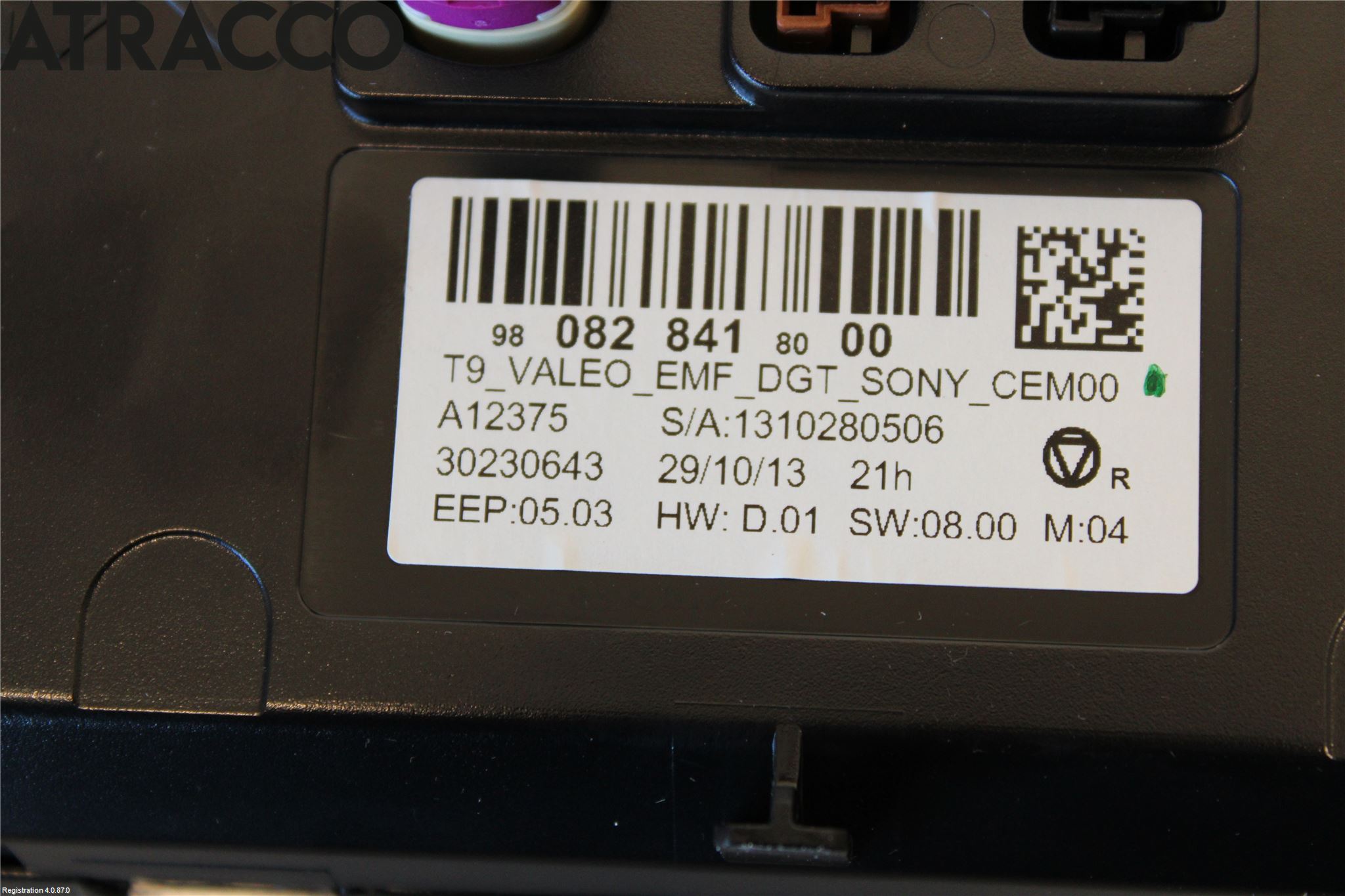 Peugeot 308 14-21 Multifunktionsdisplay