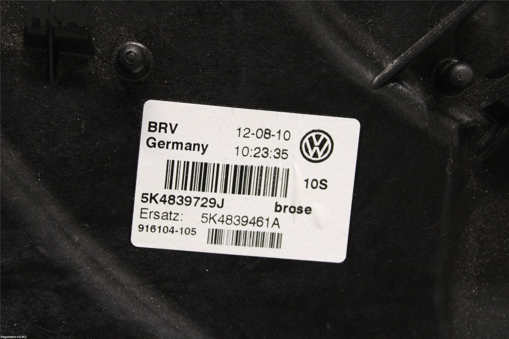 Volkswagen VW GOLF VI 09-13 Vindusheis