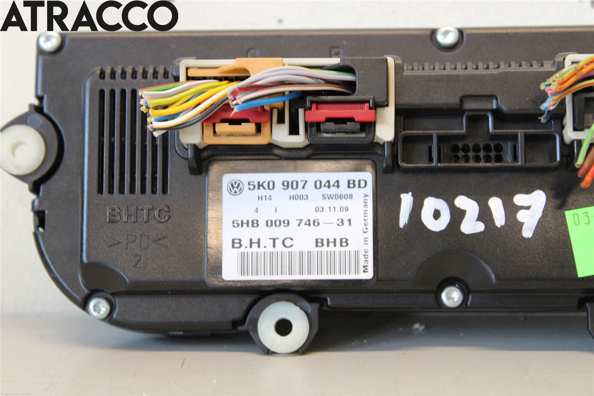 Volkswagen VW GOLF VI 09-13 Varme Ac Betjening-Display