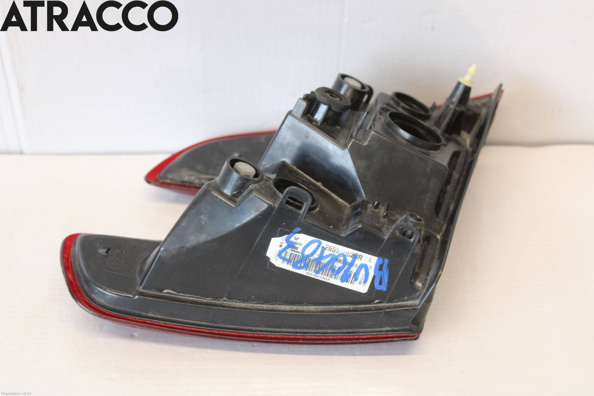 Renault MEGANE III 09-15 Baklykt Venstre  På Luke(Indre