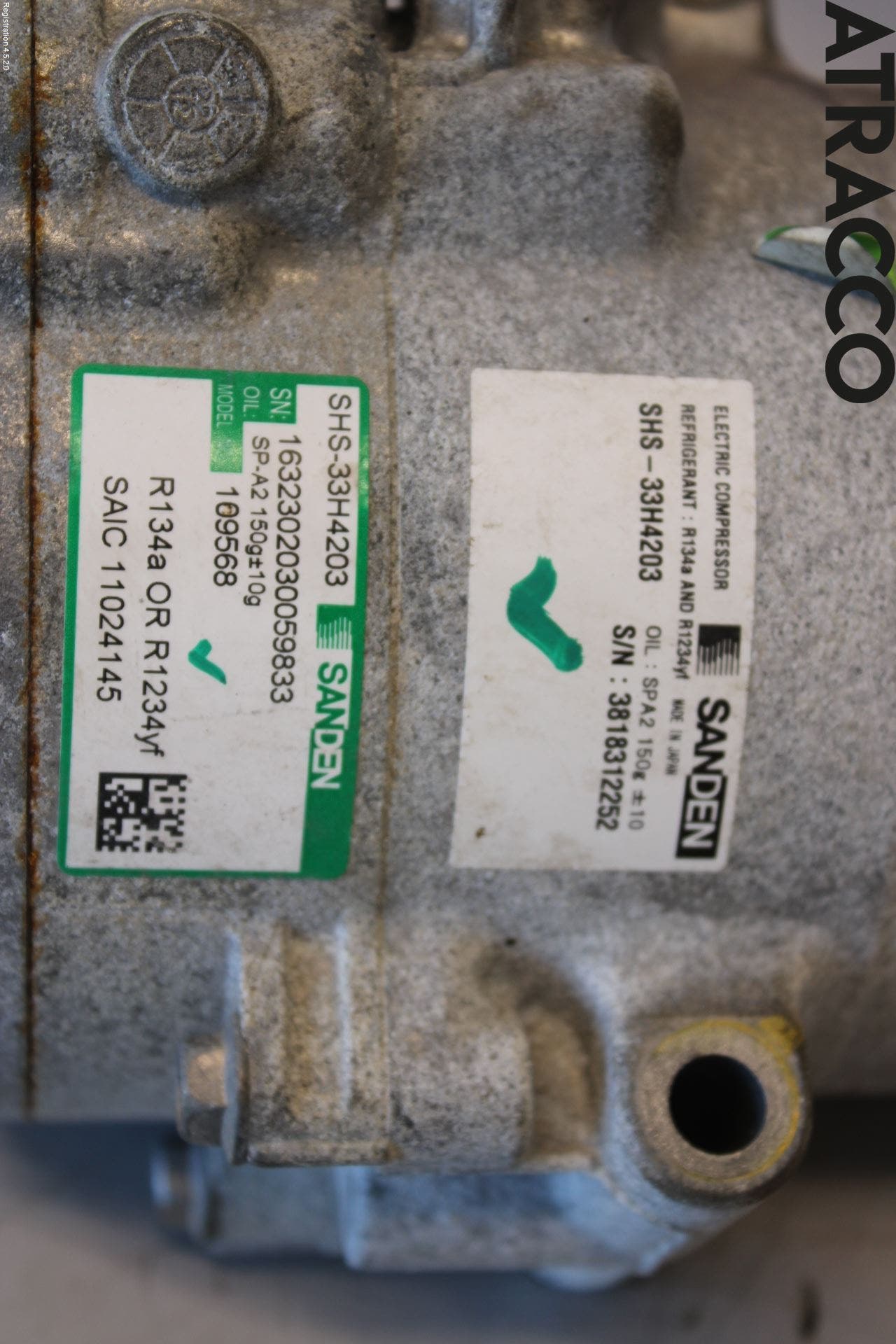 MG ZS EV 20- Varme Ac Kompressor