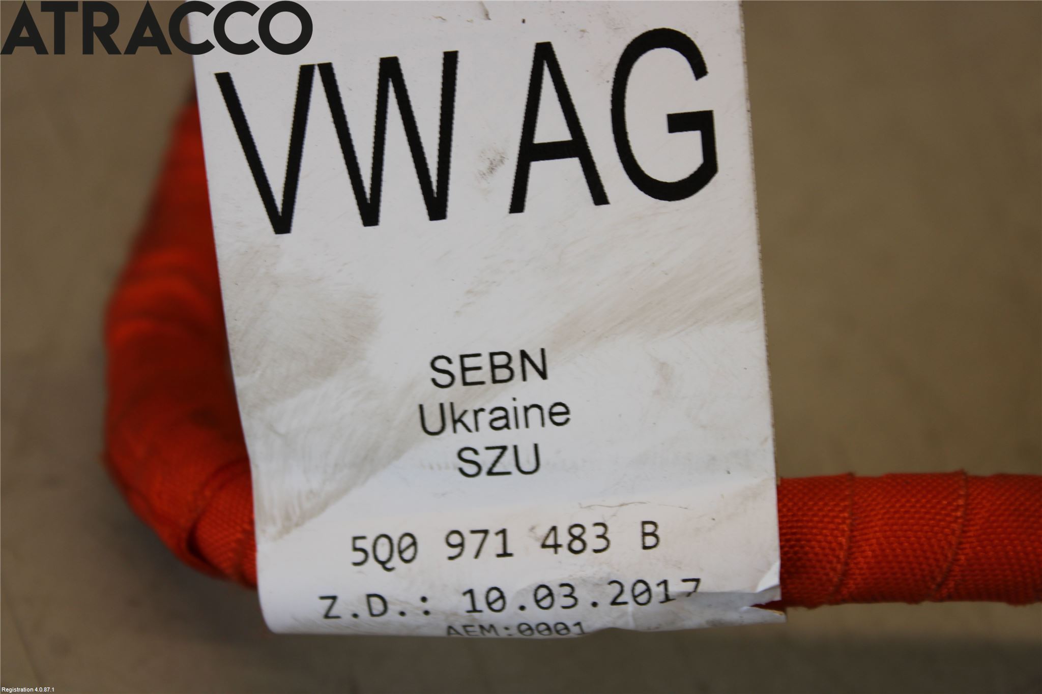 Volkswagen VW PASSAT 15-19 Kabelhärva Högspänning