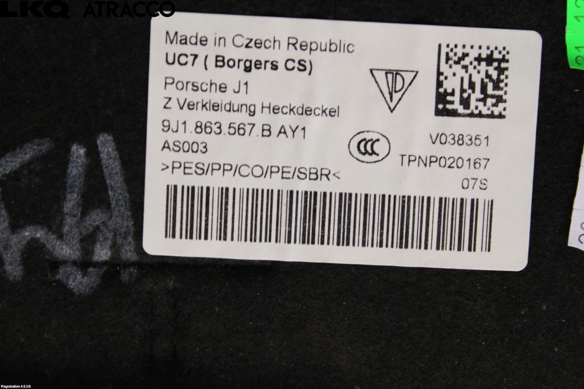 Porsche TAYCAN 20- Innr Bakluketrekk