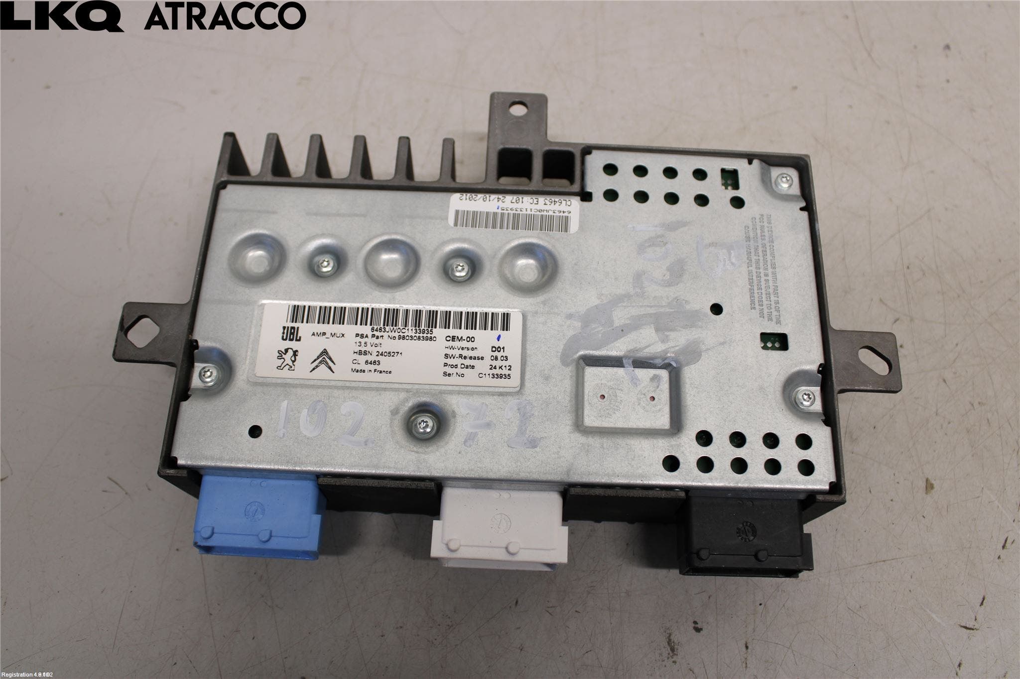 Peugeot 508 11-18 Stereo Forsterker