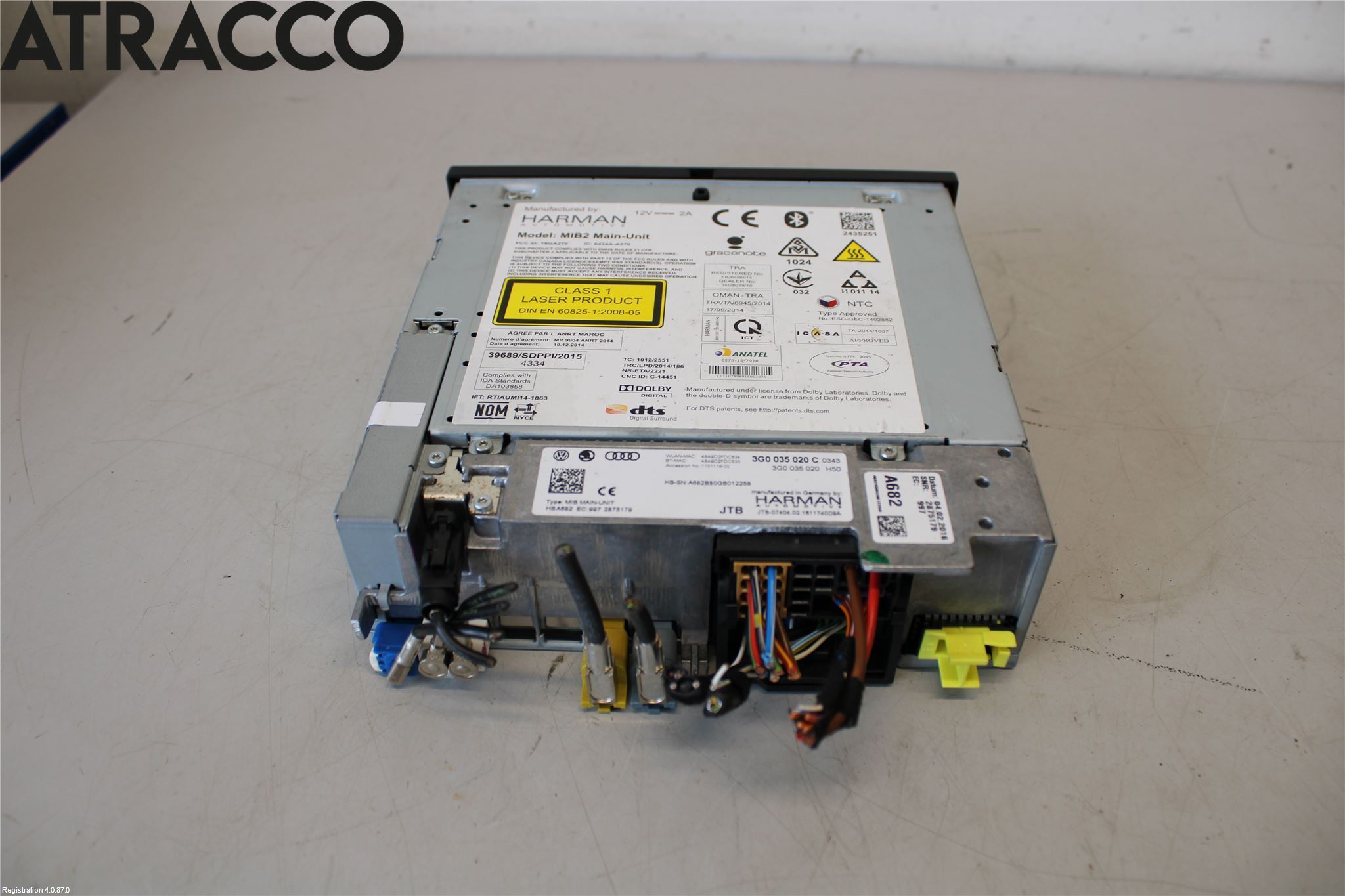 Volkswagen VW GOLF / E-GOLF VII 13-20 Stereo Radio Med Cd