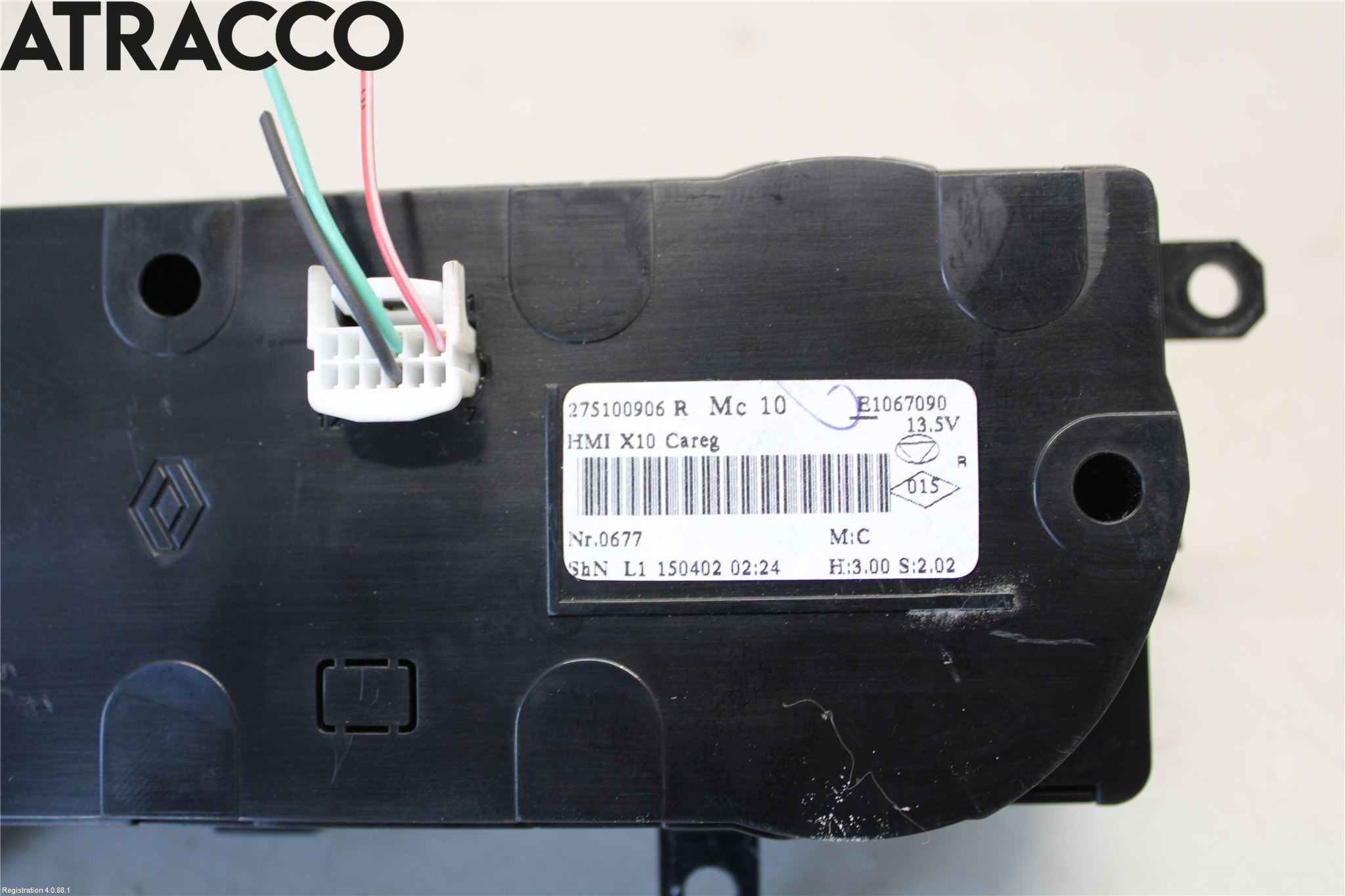 Renault ZOE/E-TECH 13- Varme Ac Betjening-Display